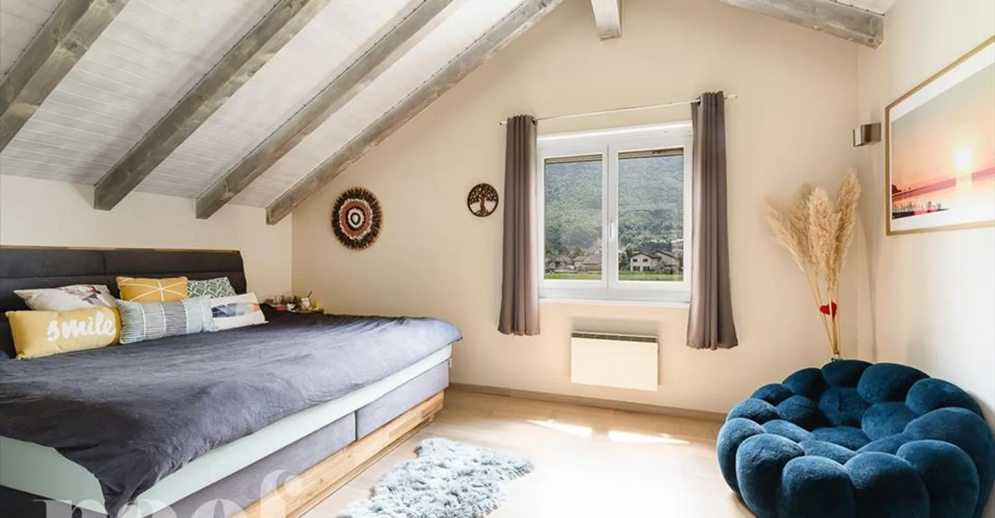 Casa indipendente di 6,5 locali a due passi dal lago in vendita a Bouveret - Foto 9 di 12