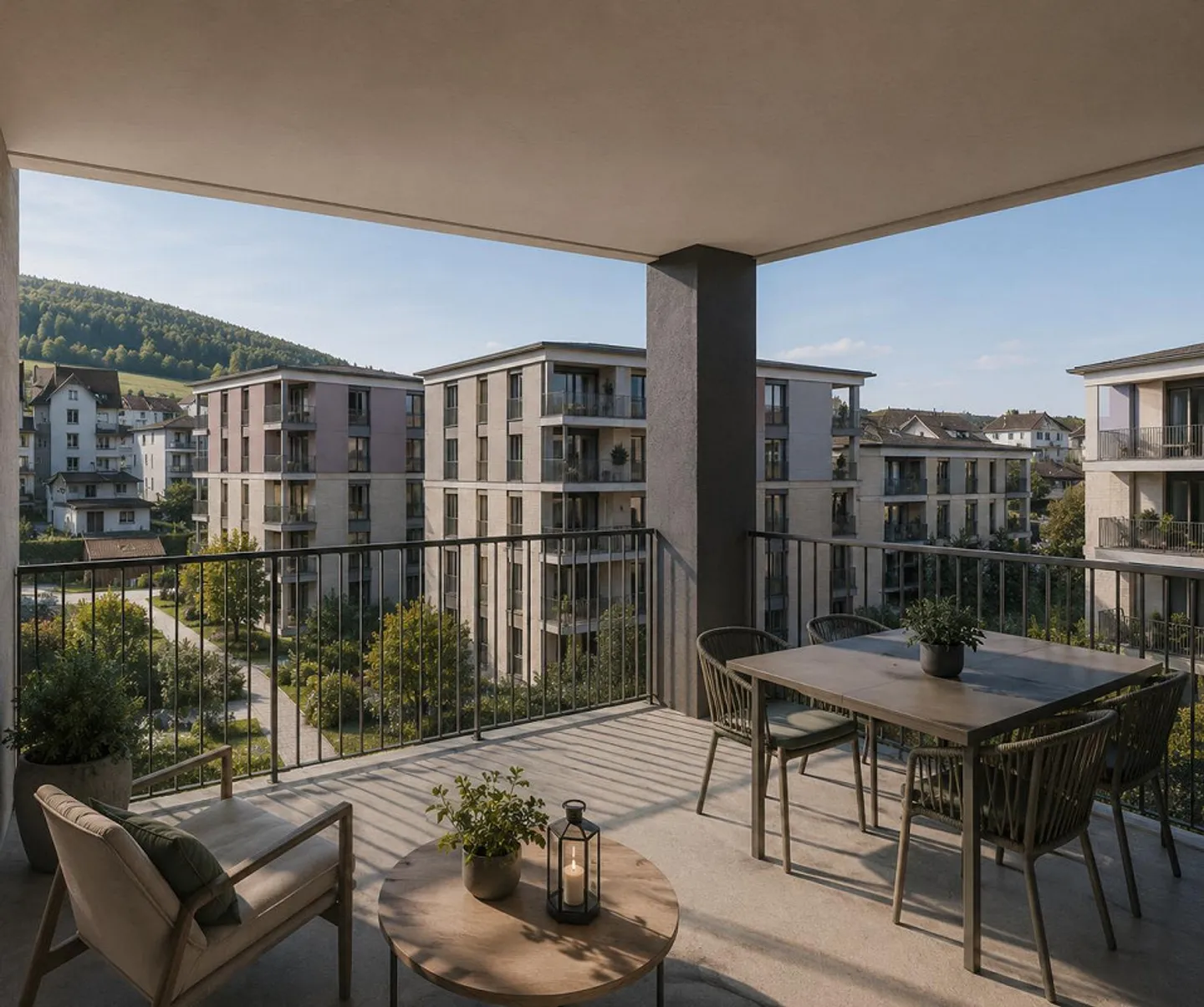 2 Appartement moderne de 5,5 pièces, nouvelle construction avec belle vue à Unterägeri - Photo 1 sur 6