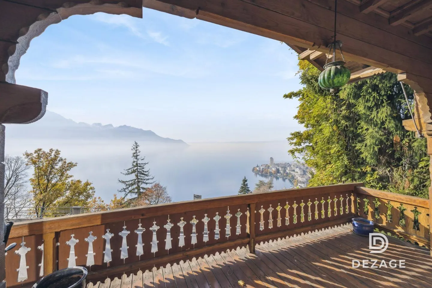 Casa di carattere sulle alture di Montreux, con vista lago e giardino - Foto 9 di 13