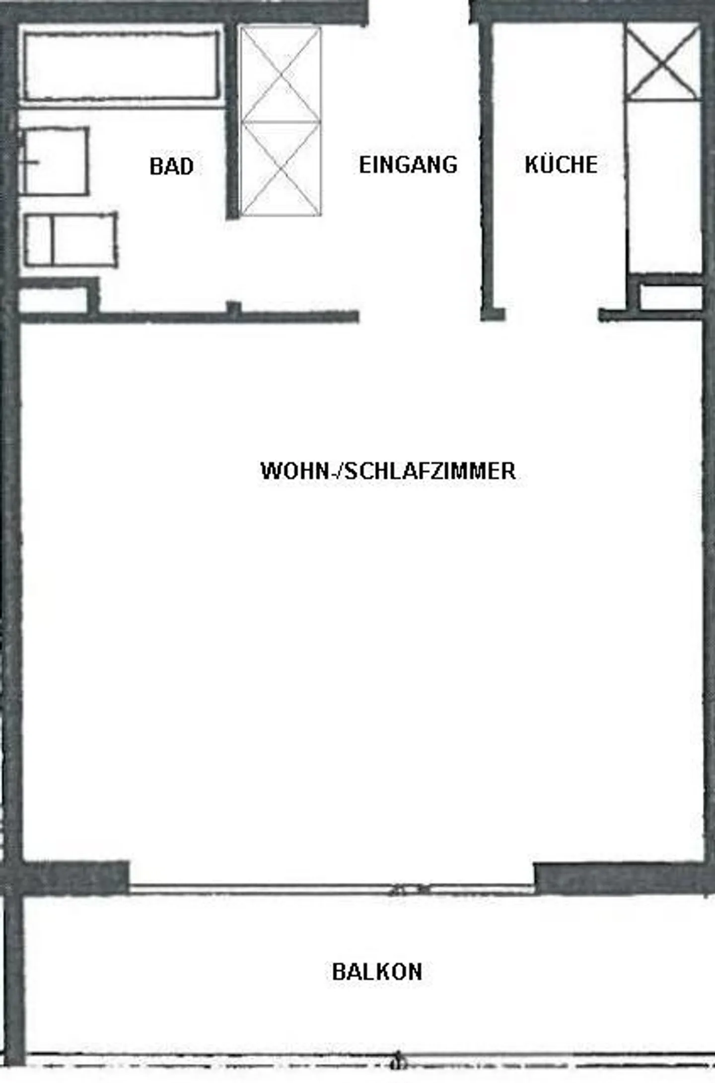 Modernes Apartment mit Balkon - Foto 4 von 5