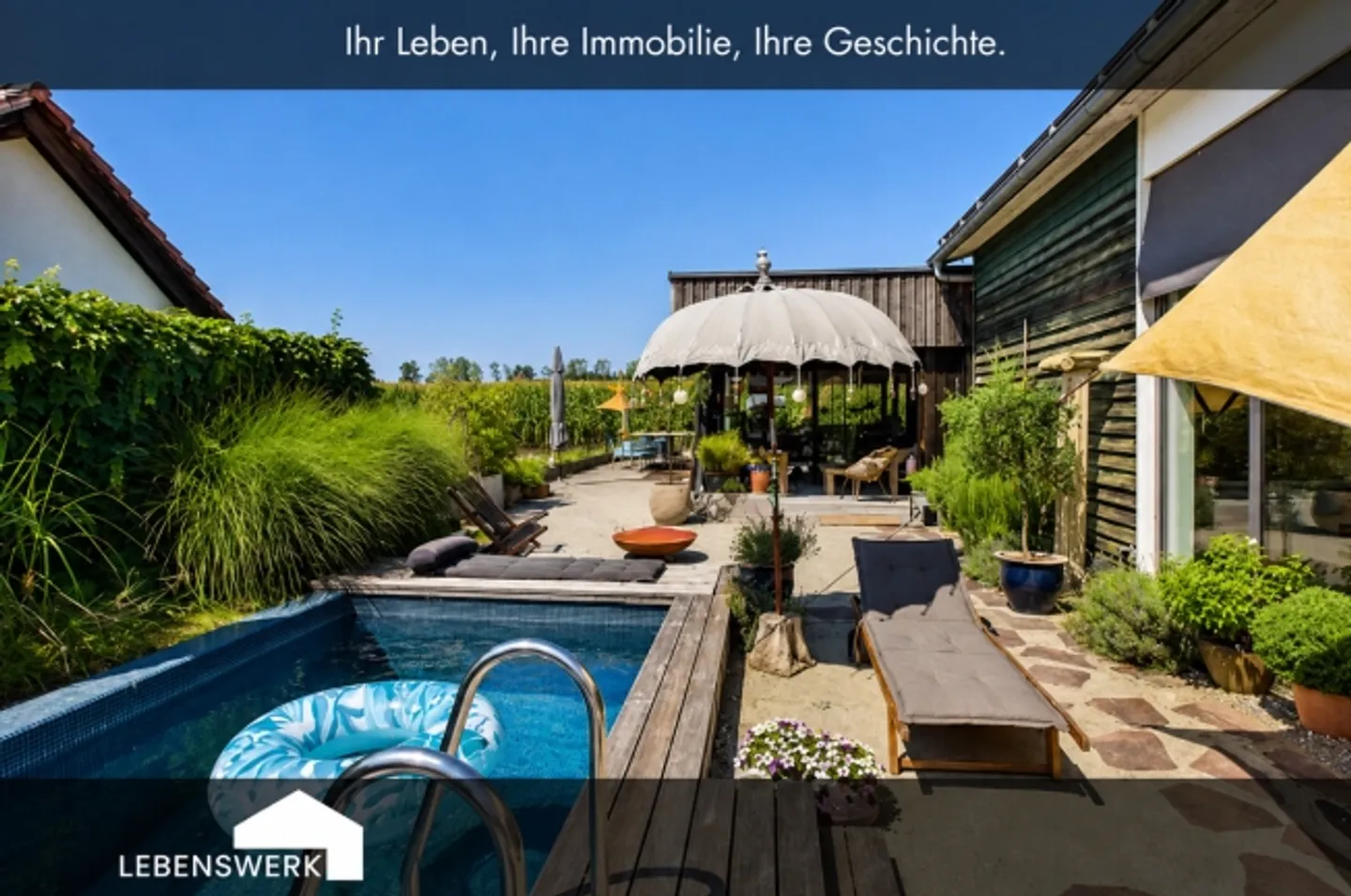 Einzigartiges Einfamilienhaus mit Pool - Foto 1 von 1