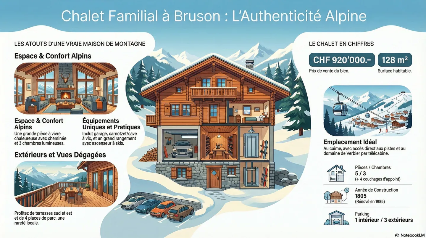Chalet familiare a Bruson – Garage, Carnotzet e vista aperta - Foto 19 di 19