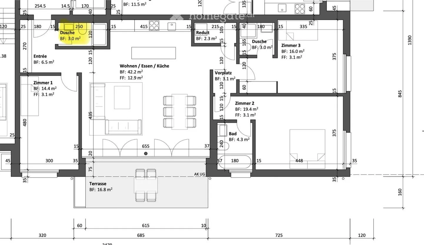 Appartement lumineux de 4,5 pièces à Starrkirch-Wil - Photo 2 sur 5
