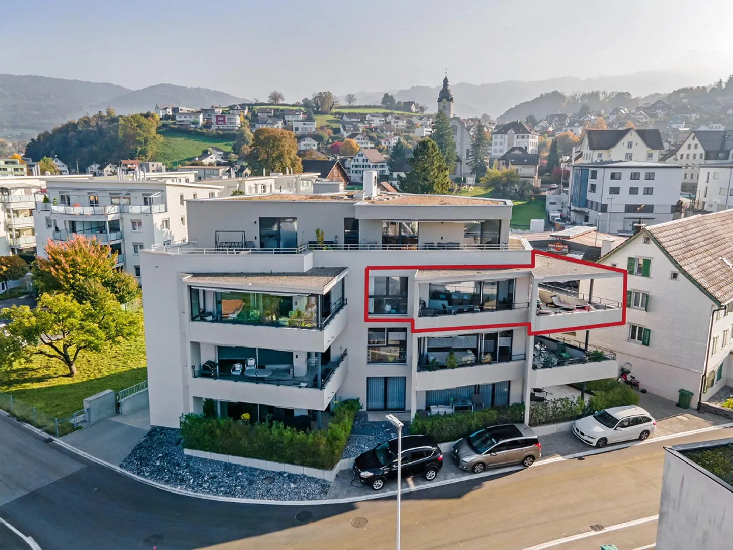 Appartement moderne de 3,5 pièces dans un emplacement calme au cœur de Benken SG - Photo 1 sur 9