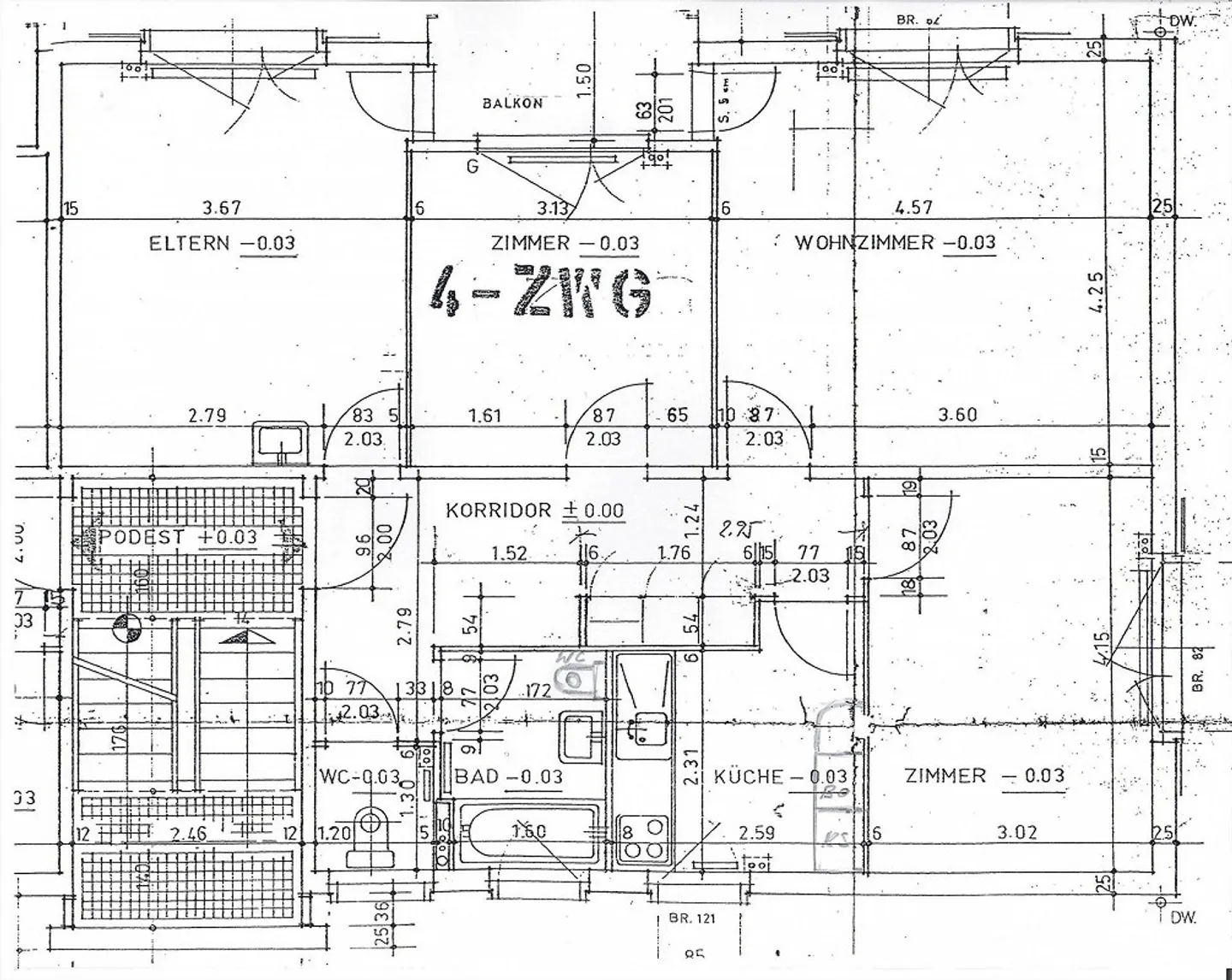 Central located, quiet 4-room apartment with balcony - Photo 16 of 16
