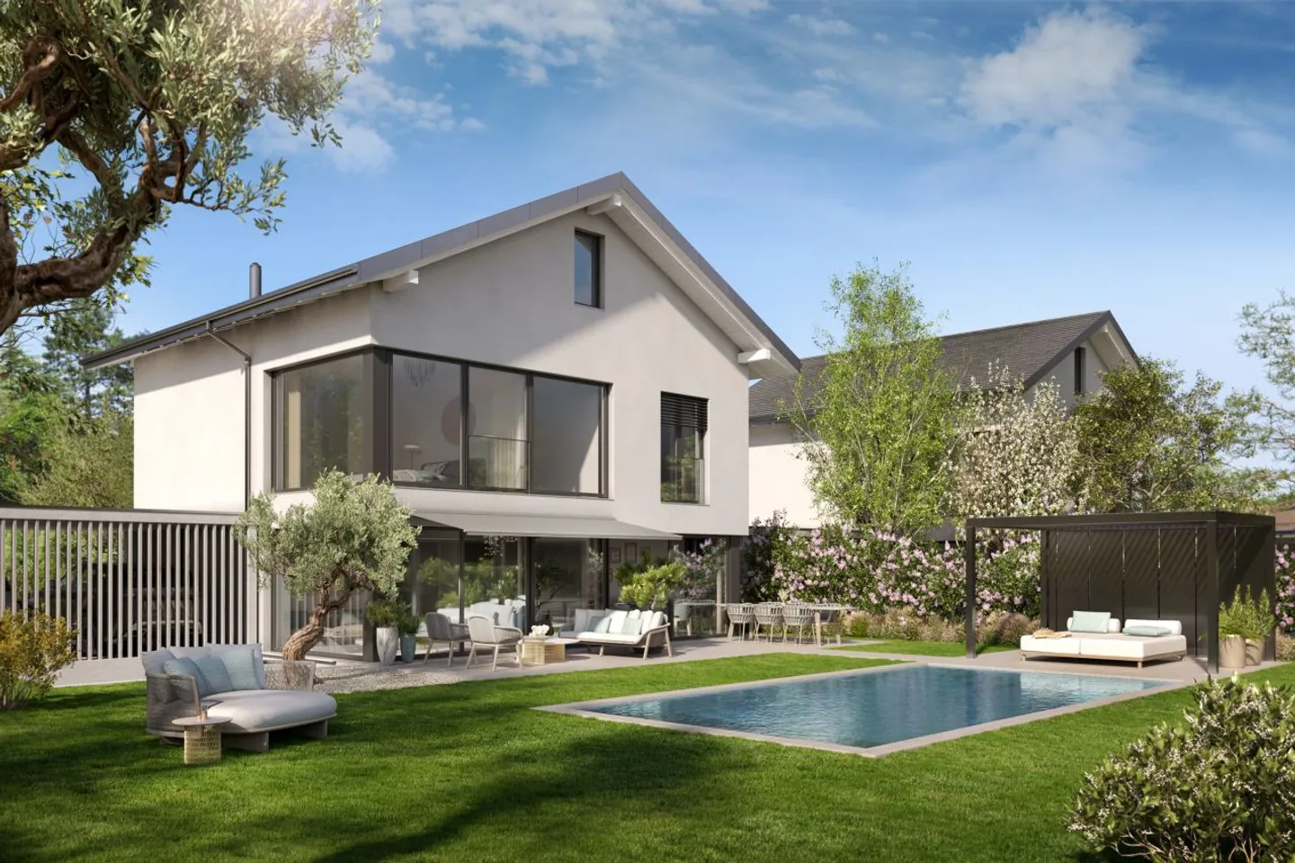 Villa d'exception à Coppet. Confort, lumière et efficacité énergétique. - Photo 1 sur 5