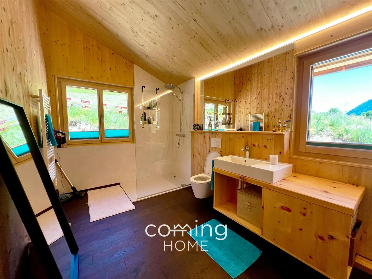 Sustainable living in Ferden - Solid wood house for rent with mountain view - Photo 8 of 10