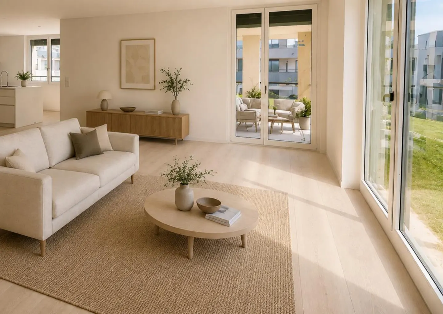 Première occupation : Appartement de jardin exclusif de 3,5 pièces dans le meilleur emplacement à Merlischachen - Photo 2 sur 10
