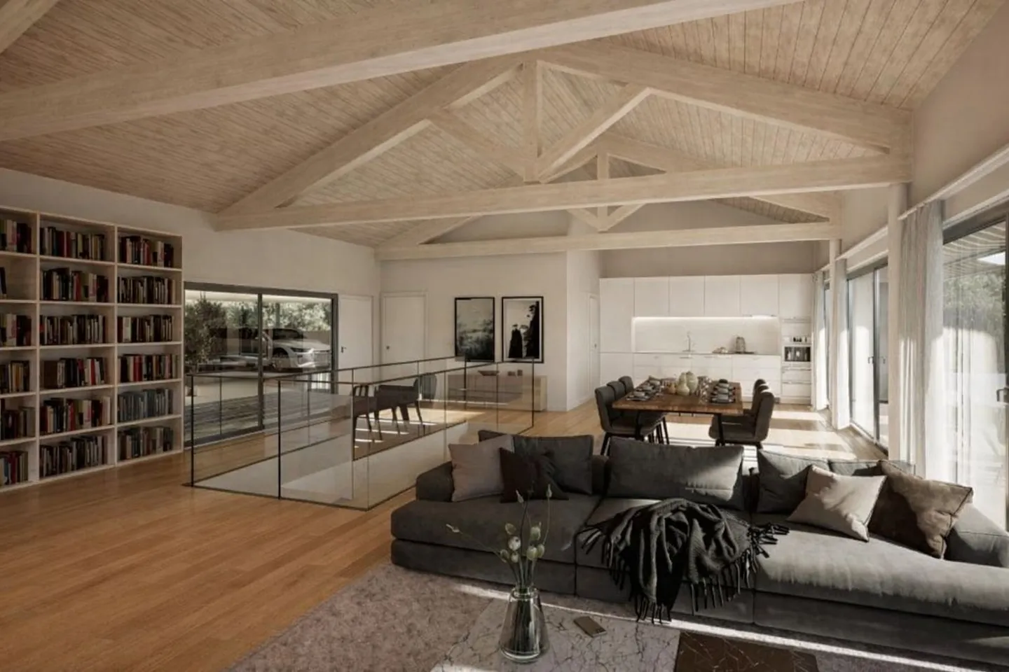 Magnificent new townhouse villa with 6.5 rooms in Chexbres with lake view. - Photo 4 of 12