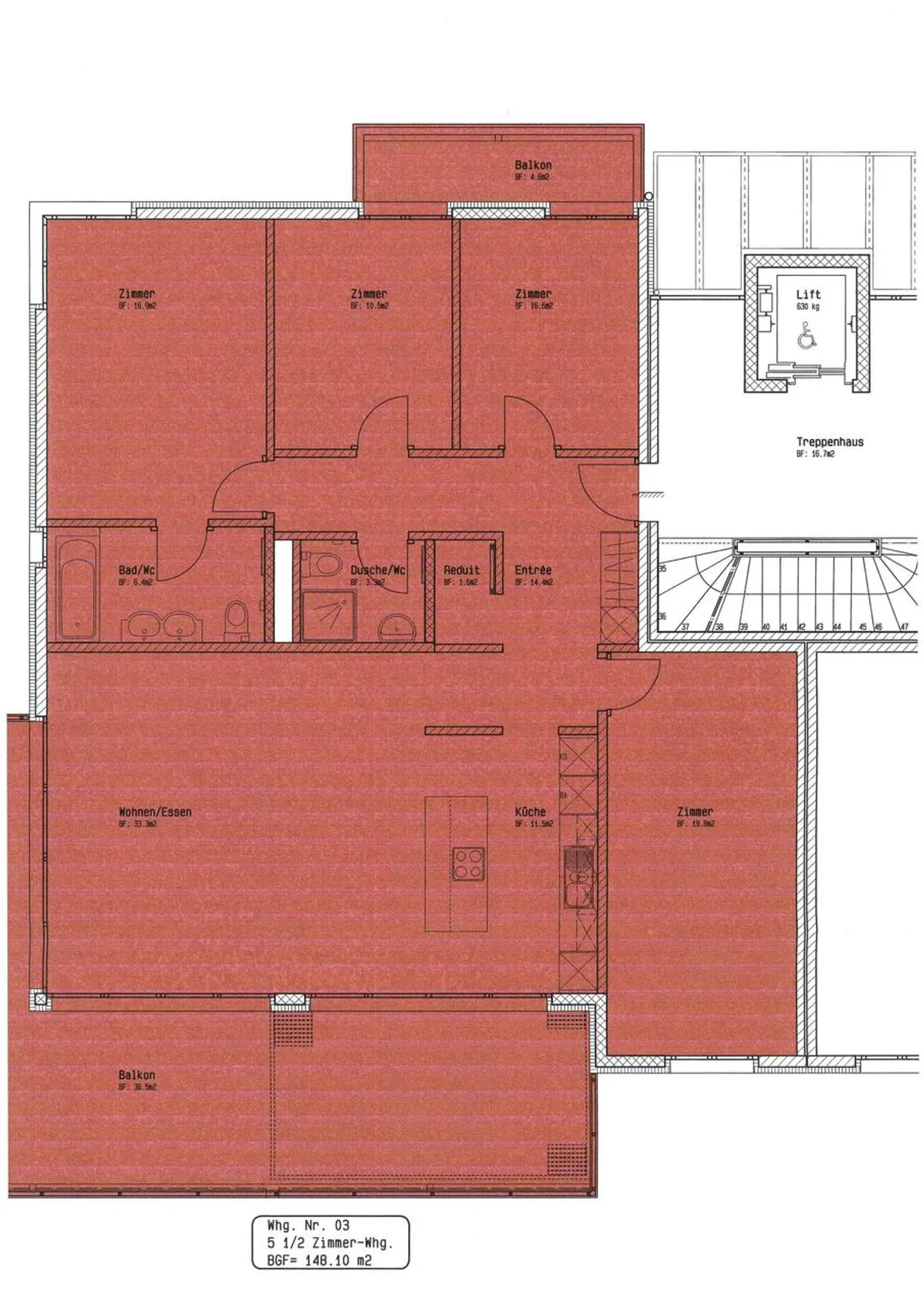 Vivere con comfort: spazioso appartamento di 5,5 stanze a Bienne! - Foto 11 di 11