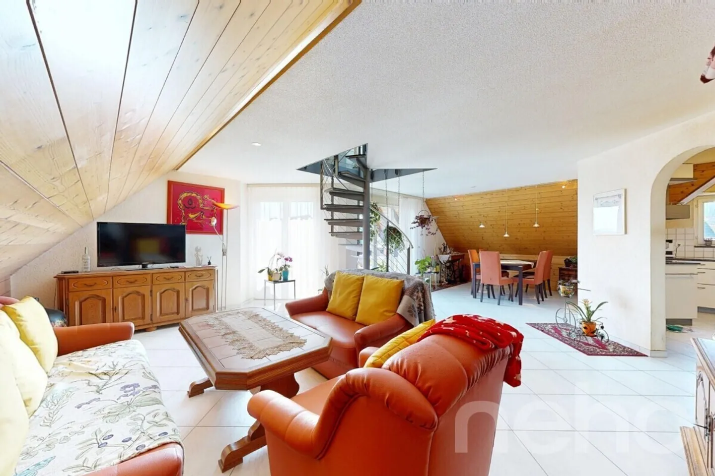Charmant appartement mansardé avec galerie et vue imprenable sur la campagne - Photo 3 sur 12