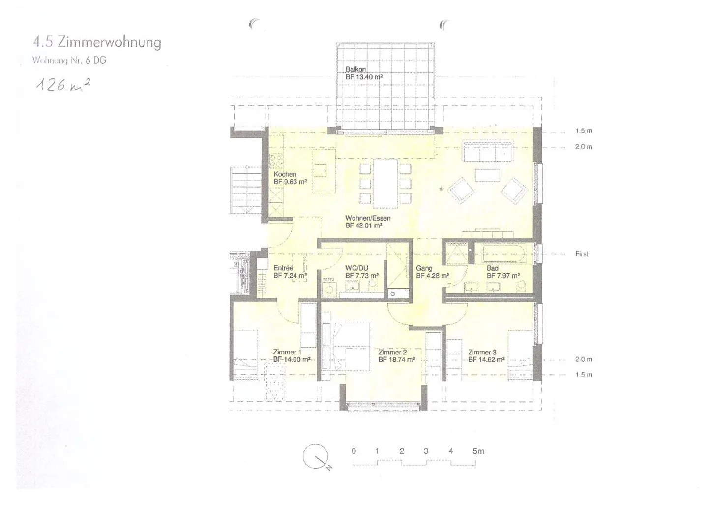 Appartamento mansardato di 4,5 stanze - Foto 5 di 5