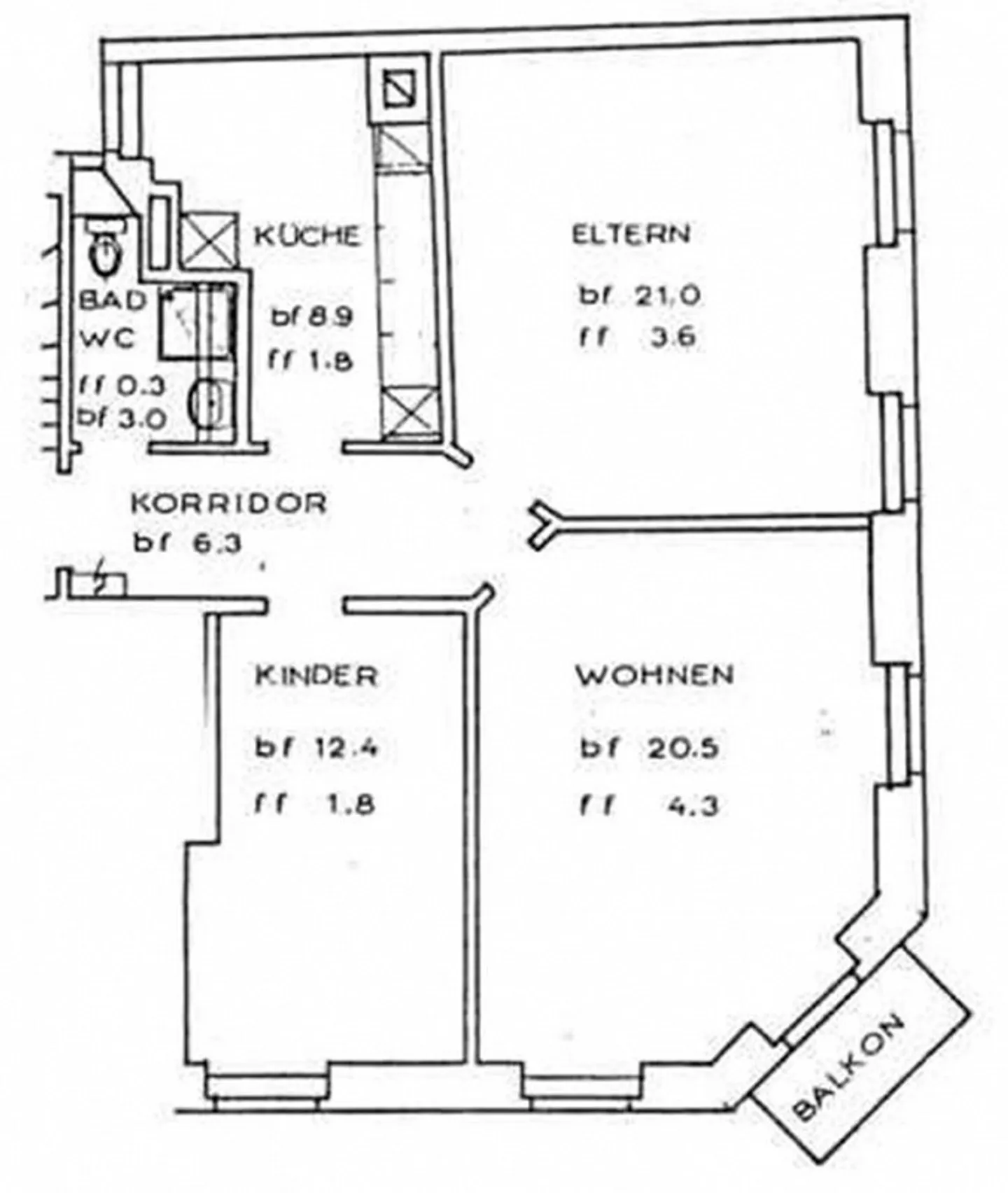 Charmante appartement ancien de 3 pièces avec balcon à Zurich Wiedikon - Photo 7 sur 9