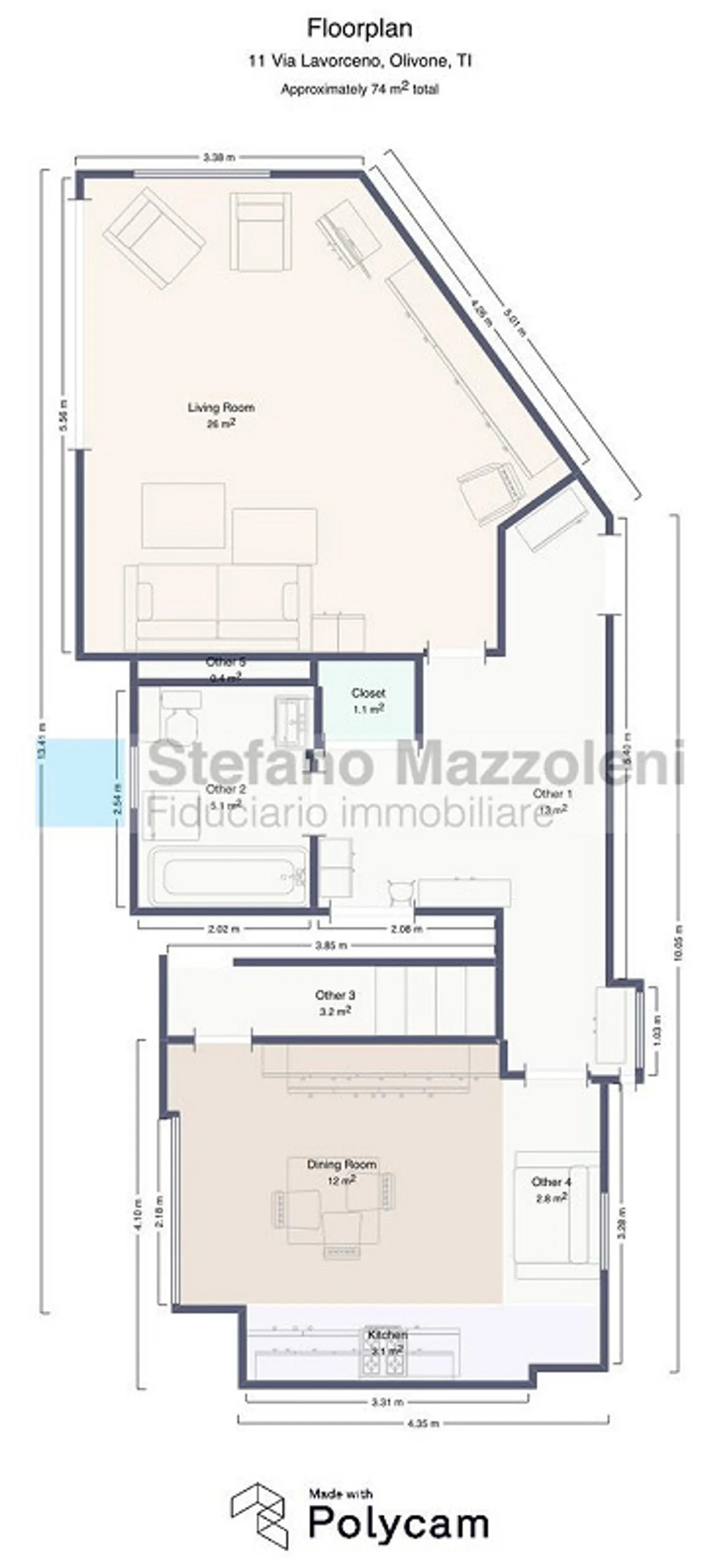 Duplex Incantevole con Giardino a Olivone - Foto 12 di 14