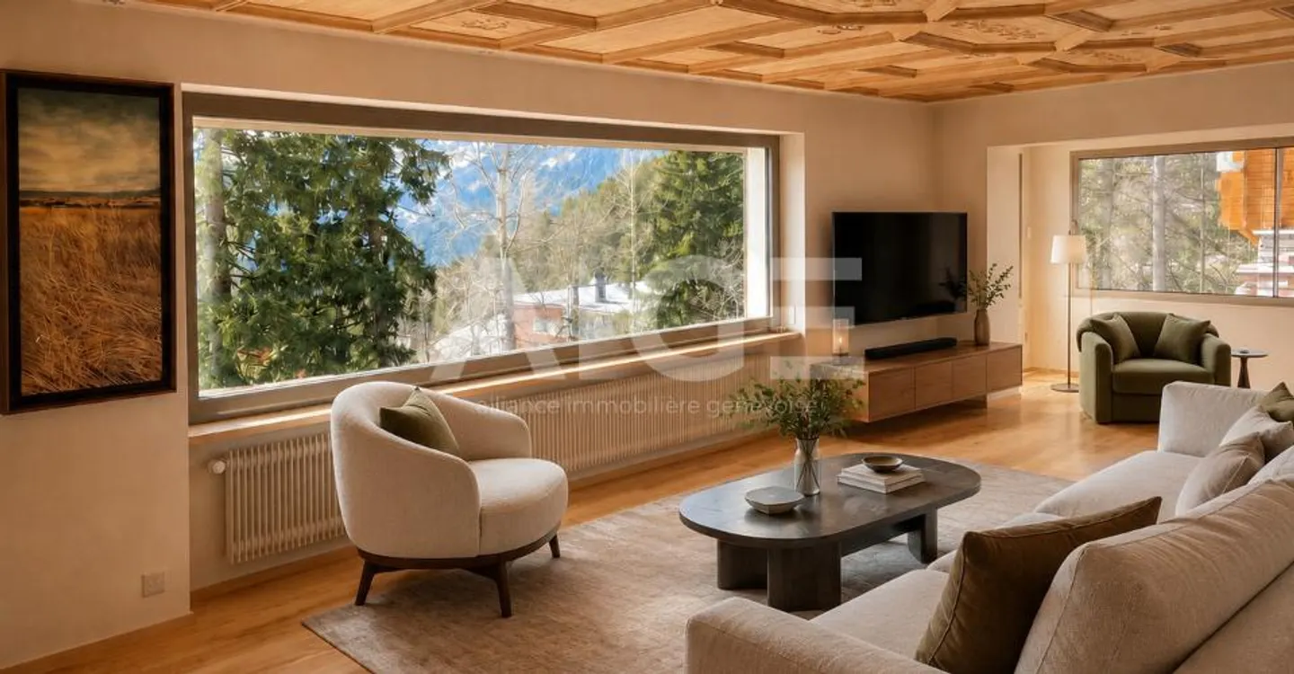 Magnificent renovated chalet with indoor pool and panoramic view - Photo 1 of 10