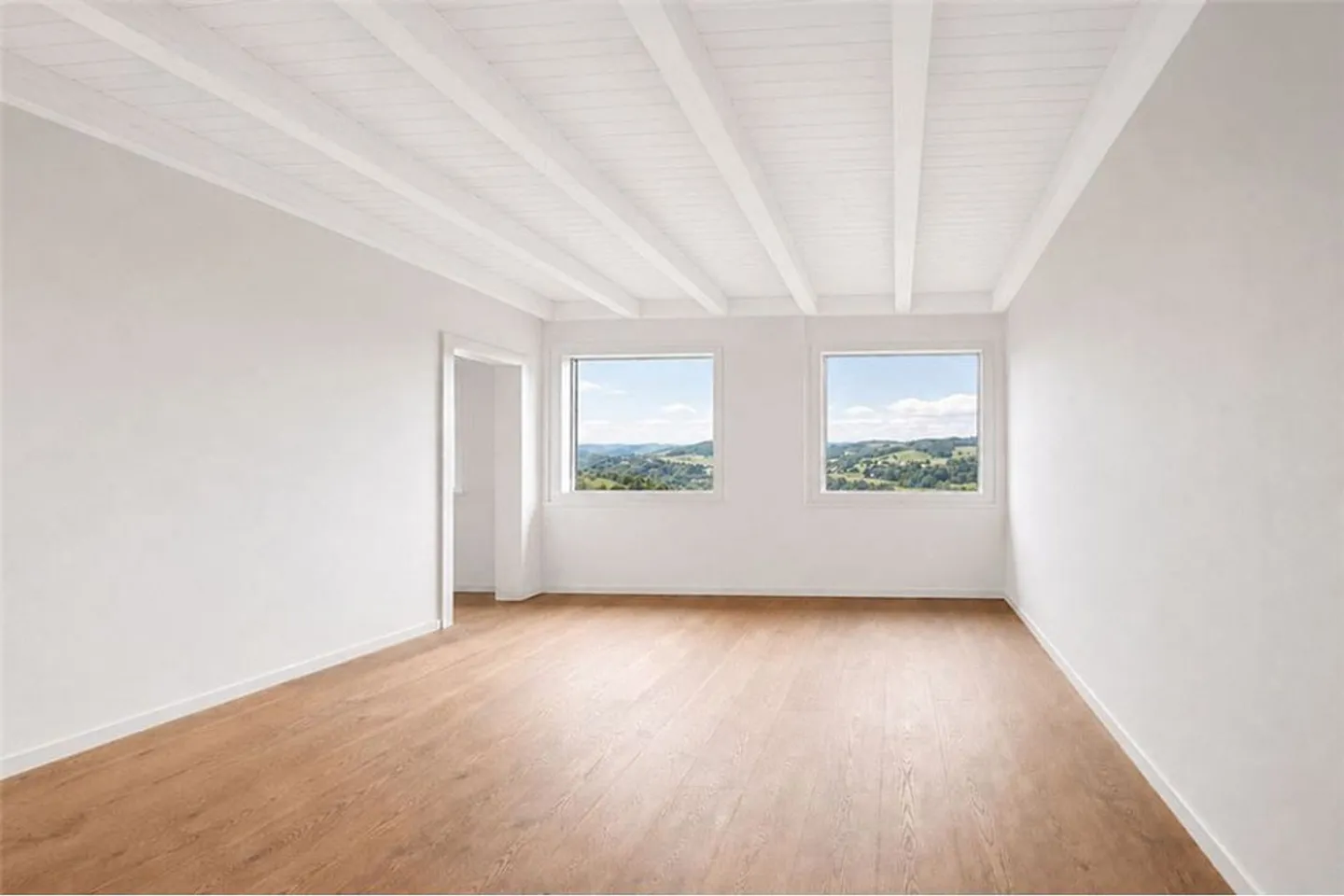 Charmante nouvelle penthouse rénové avec cheminée, 2 balcons et vue imprenable sur le lac - Photo 3 sur 4