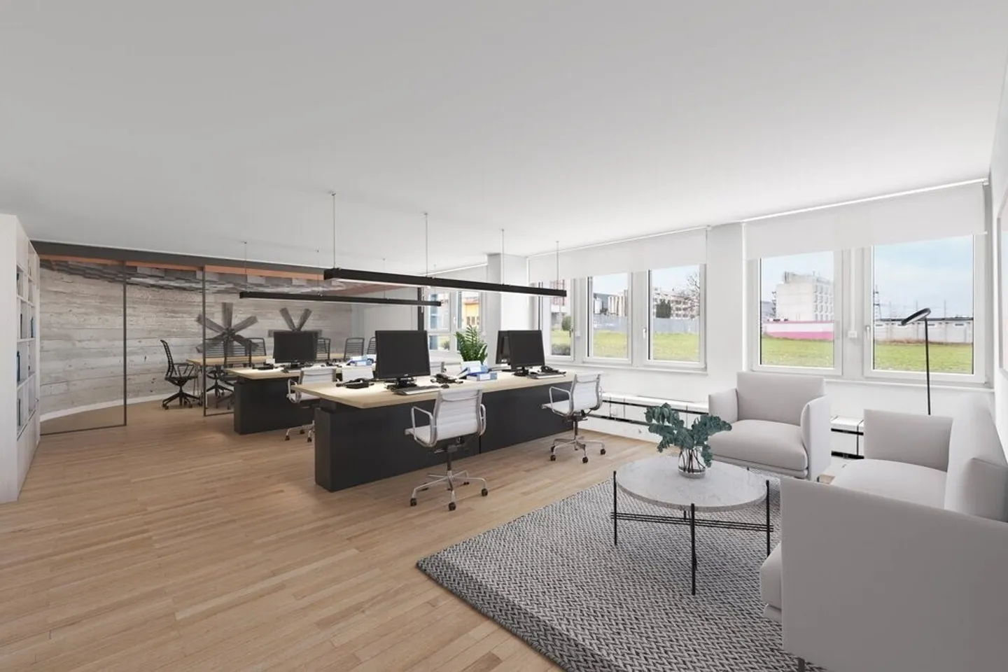 Bureaux à louer - env. 273 m2 à proximité de l'aéroport - Photo 3 sur 8