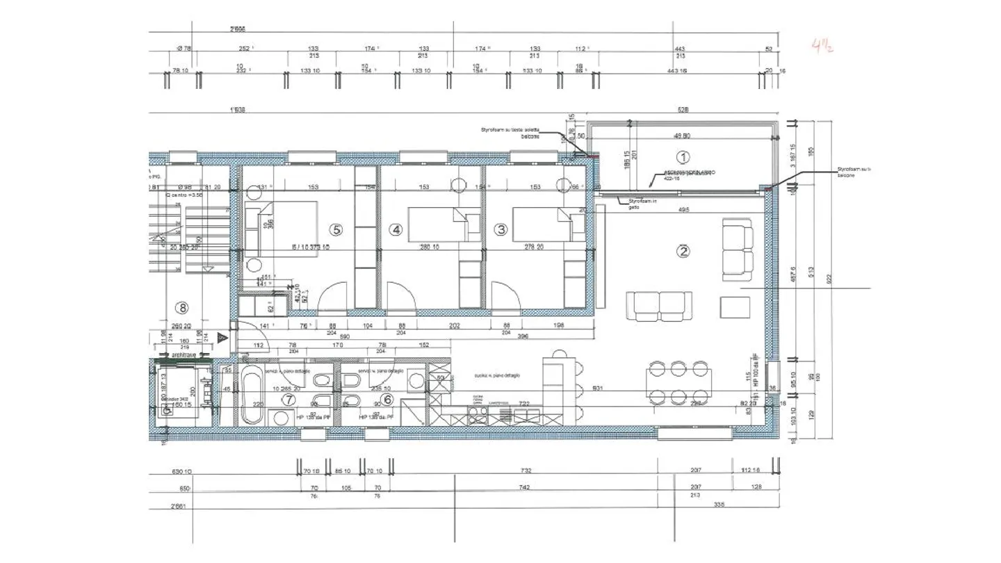 À louer appartement de 4,5 pièces à Giubiasco - Photo 5 sur 5