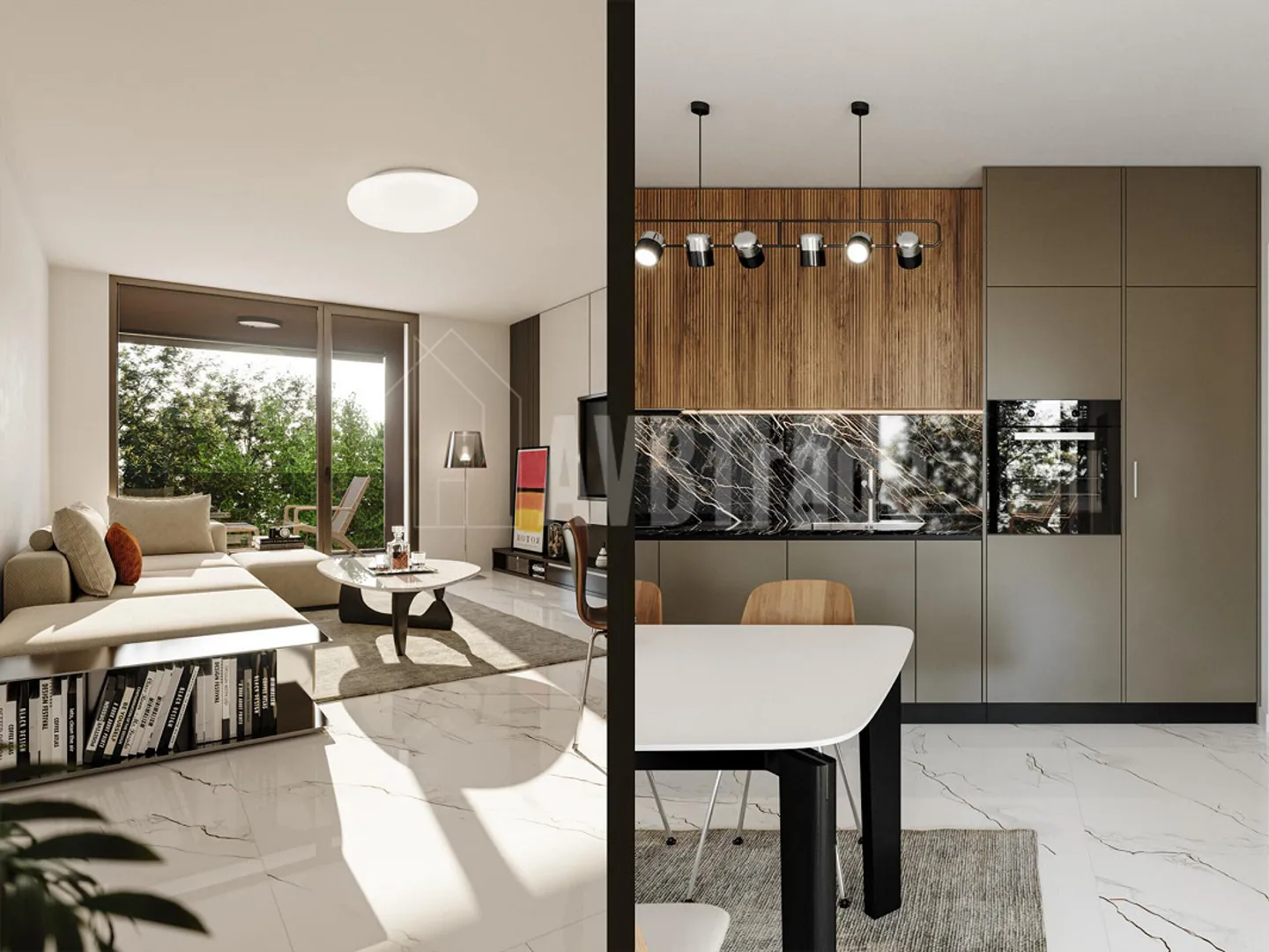 NEW 2.5-ROOM APARTMENT WITH LARGE TERRACE IN LUMINO - Photo 2 of 10