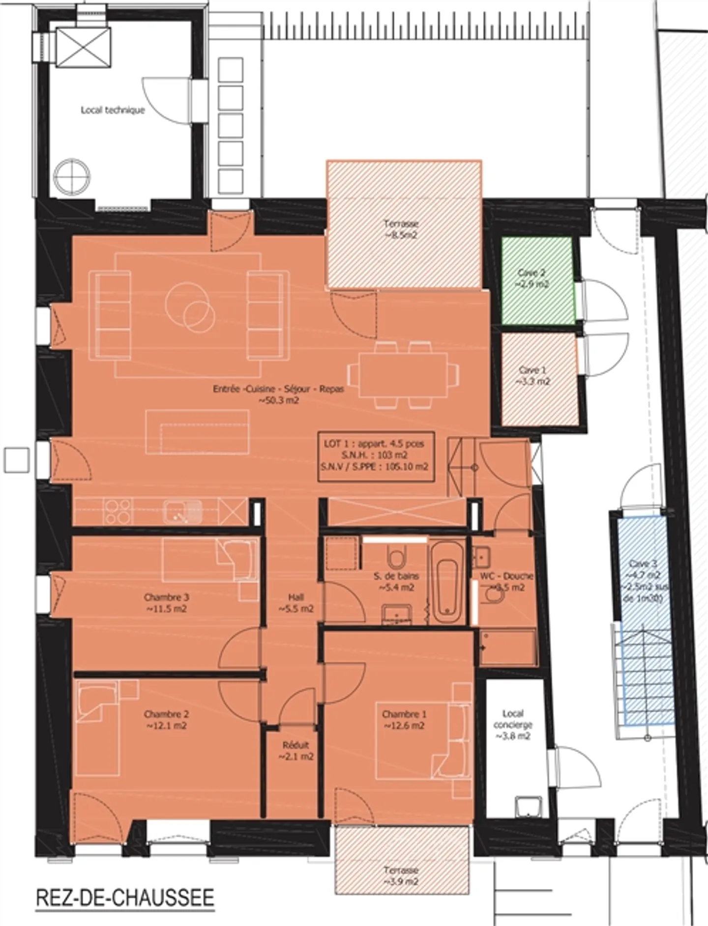 Beautiful 4.5-room apartment with large private garden in a new development of 3 apartments - Photo 9 of 13