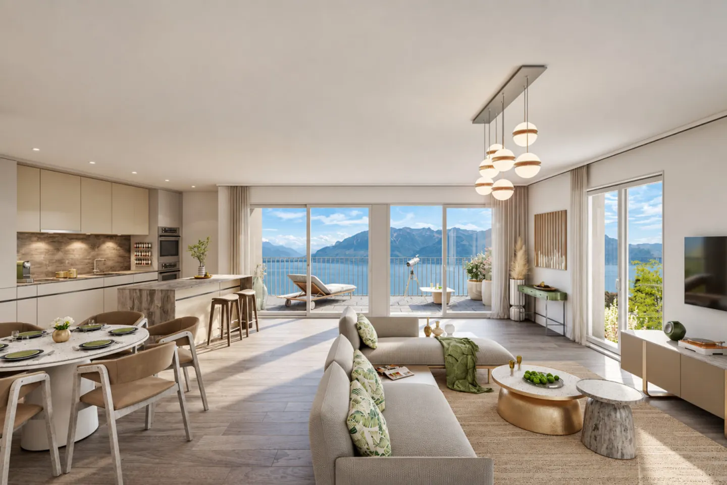 Chexbres - New 4.5-room apartment with panoramic view of Lake Geneva - Photo 2 of 5