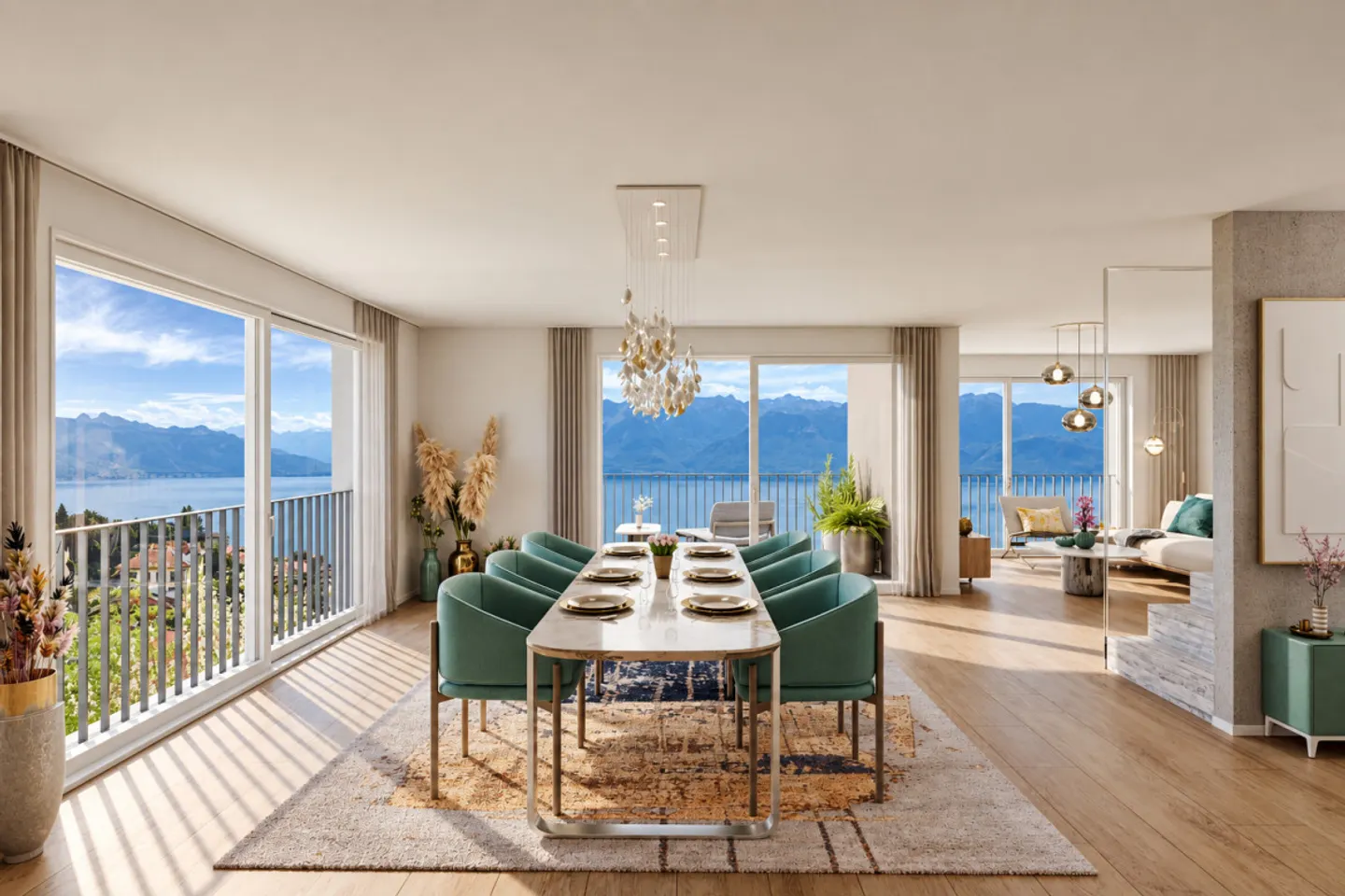 Chexbres - New 4.5-room apartment with panoramic view of Lake Geneva - Photo 3 of 5