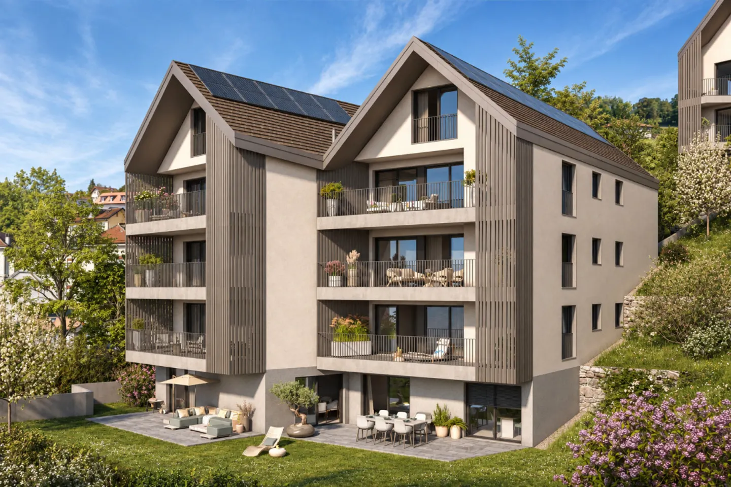 Chexbres - New 4.5-room apartment with panoramic view of Lake Geneva - Photo 4 of 5
