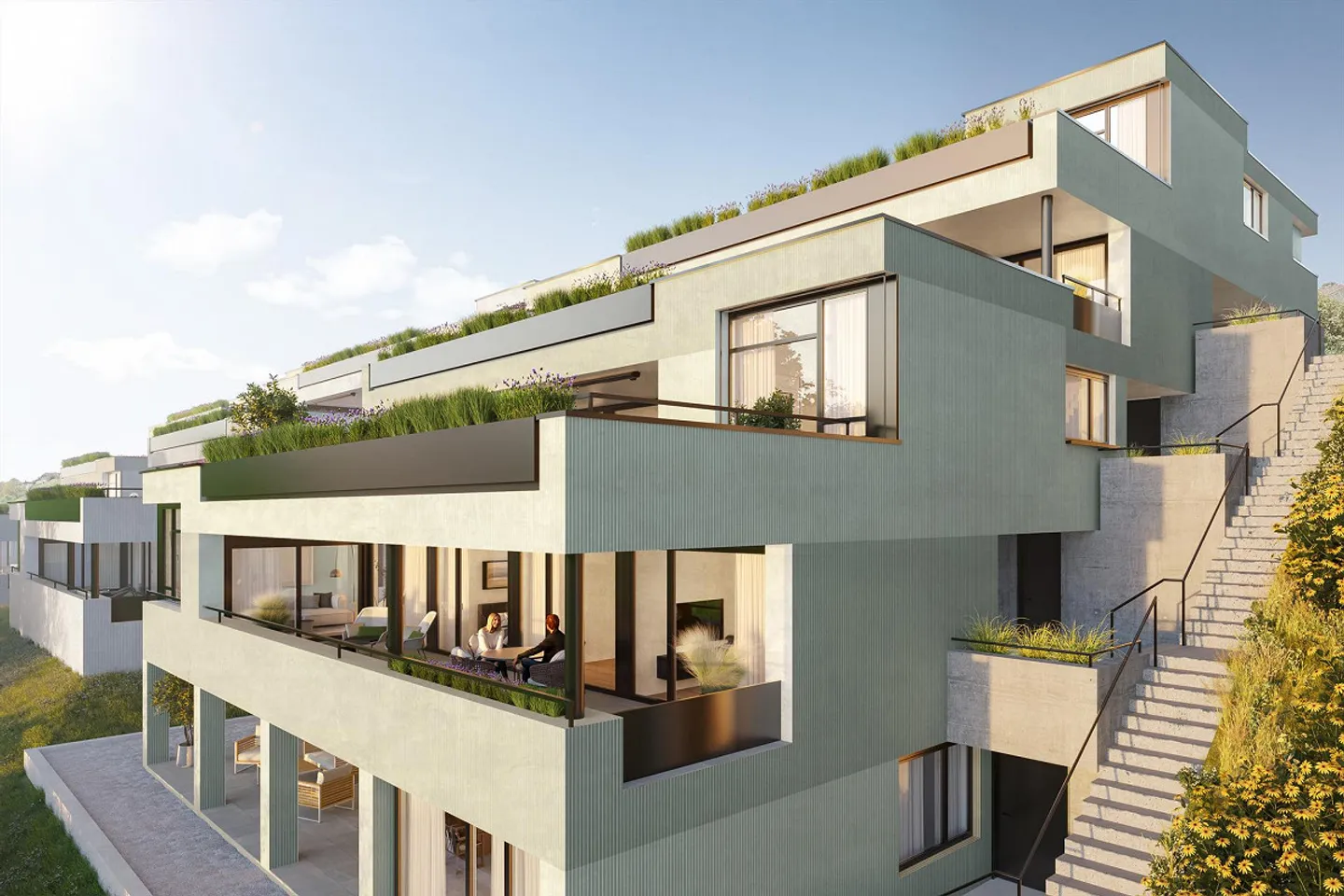 Terrace houses in a fantastic location: New construction project Buacher - Photo 5 of 9