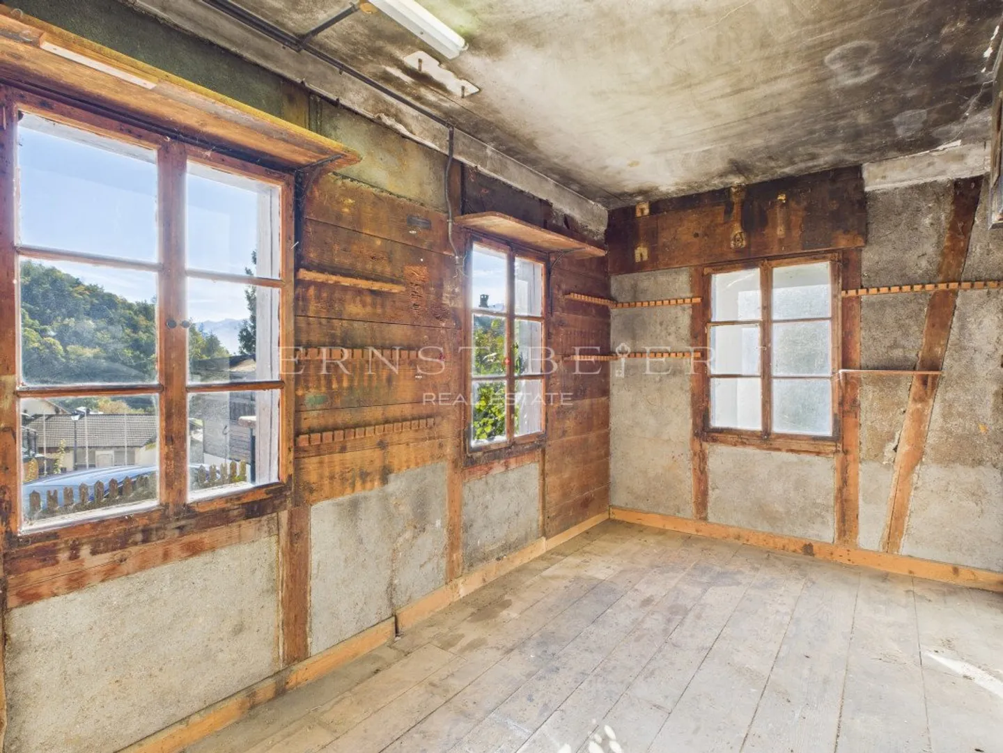 Reihenchalet zur Renovierung - freie Sicht - ruhige und grüne Umgebung - Foto 10 von 13
