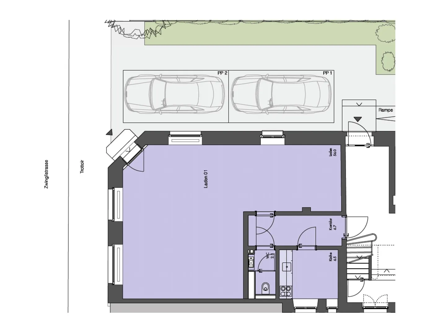 Stylish Retail Space/Office in Zurich District 4 (Zwinglistrasse) - Photo 8 of 8