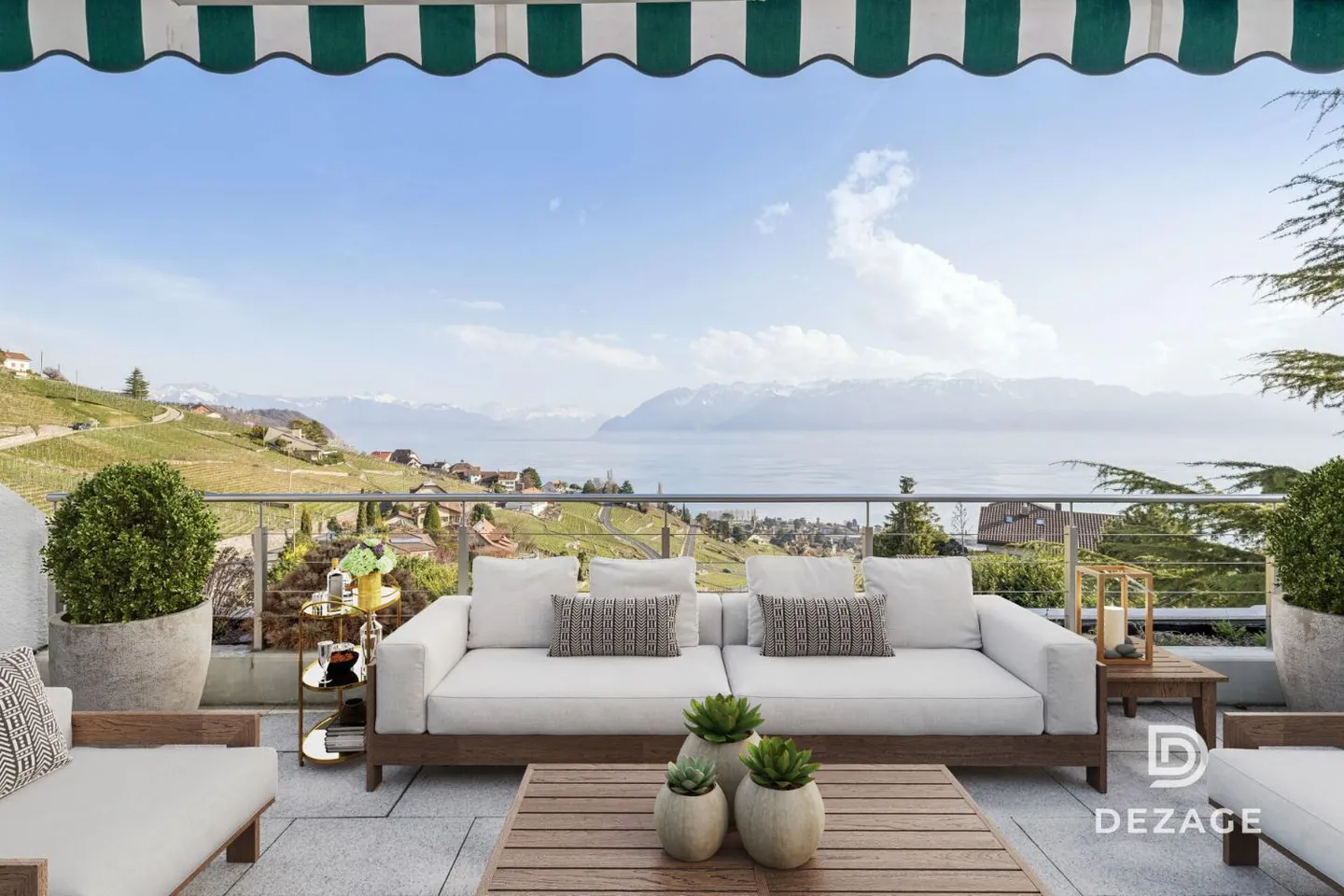 Zwischen Lausanne und Vevey: geräumiges Penthouse-Duplex in Grandvaux mit Panoramablick auf den See! - Foto 2 von 13