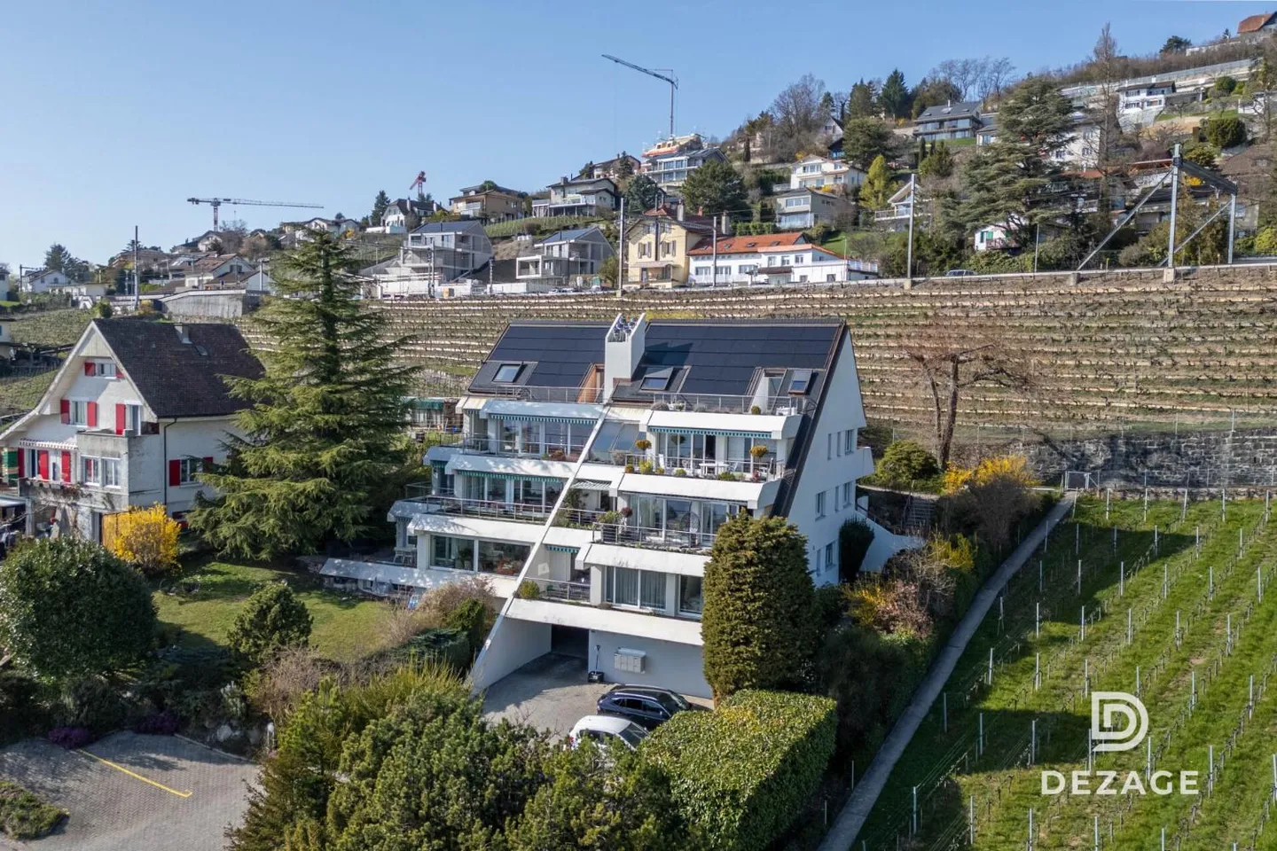 Zwischen Lausanne und Vevey: geräumiges Penthouse-Duplex in Grandvaux mit Panoramablick auf den See! - Foto 12 von 13