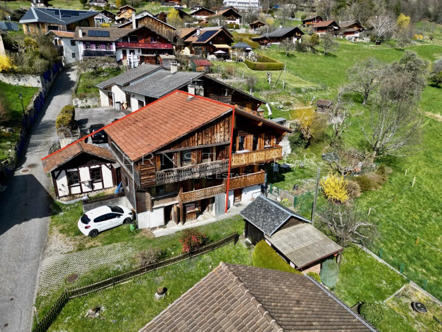 Reihenchalet zur Renovierung - freie Sicht - ruhige und grüne Umgebung - Foto 13 von 13