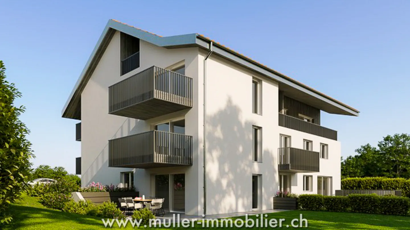 Attic with countryside view, close to Romont - Photo 2 of 12
