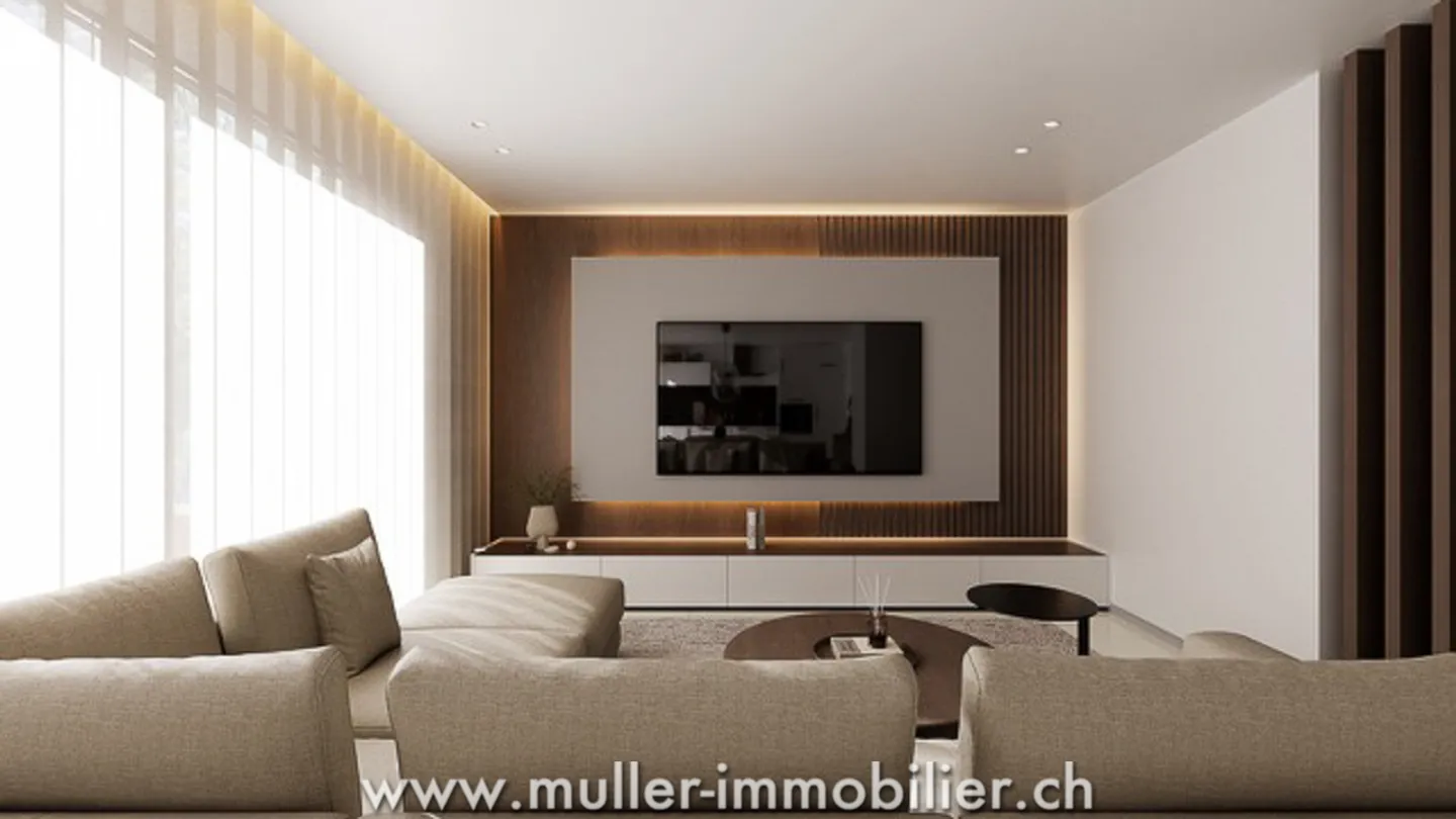 Attic with countryside view, close to Romont - Photo 6 of 12