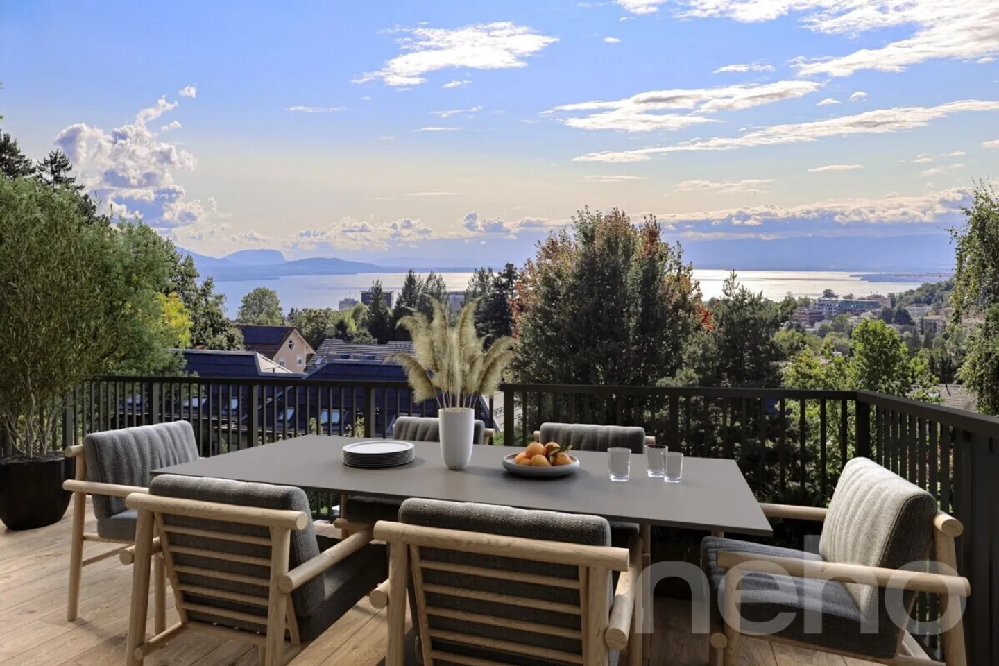 Appartement lumineux avec vue sur le lac à Chailly avec parking - Photo 4 sur 9