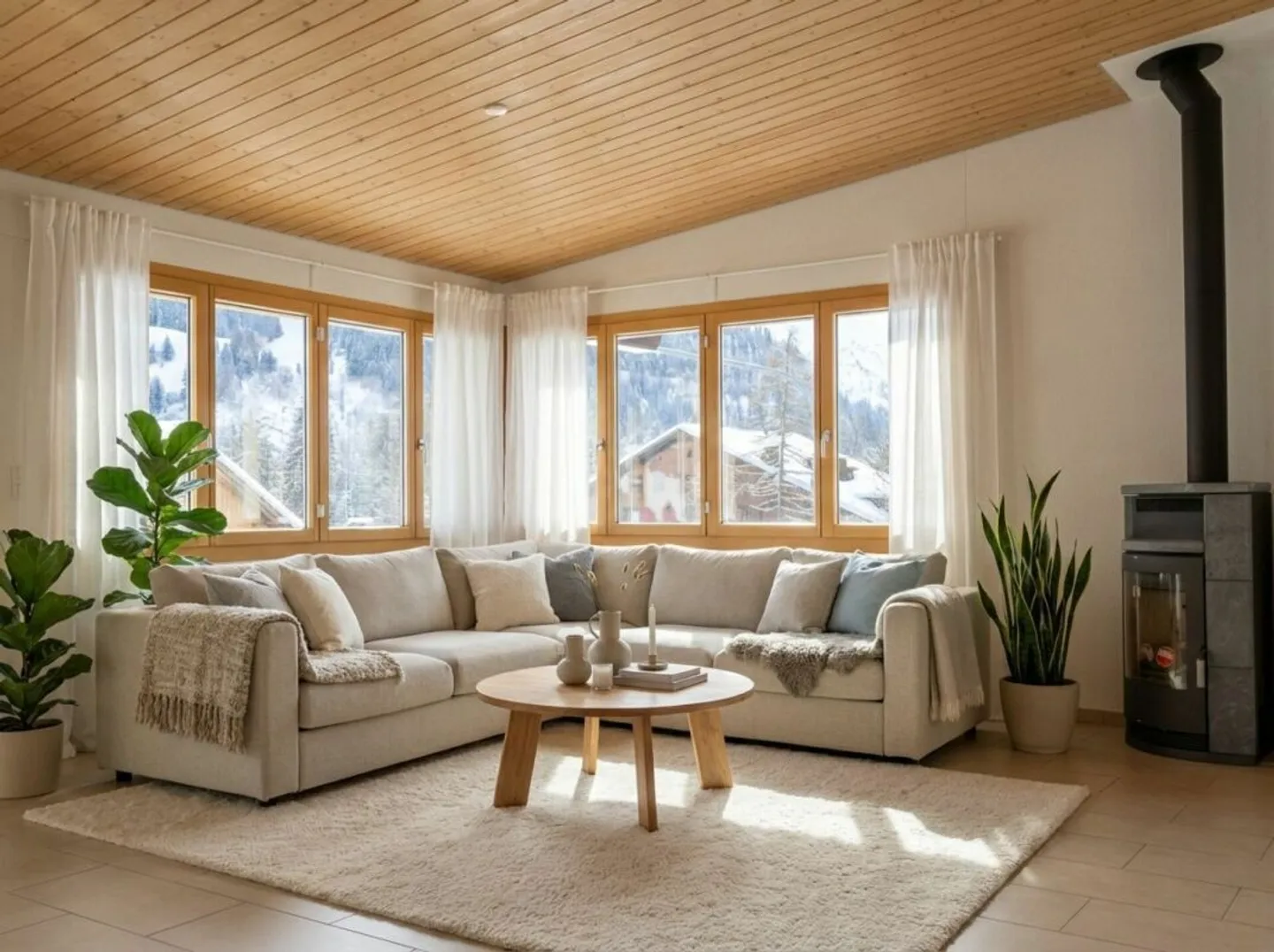 Geräumige Wohnung mit Bergsicht - Foto 1 von 9