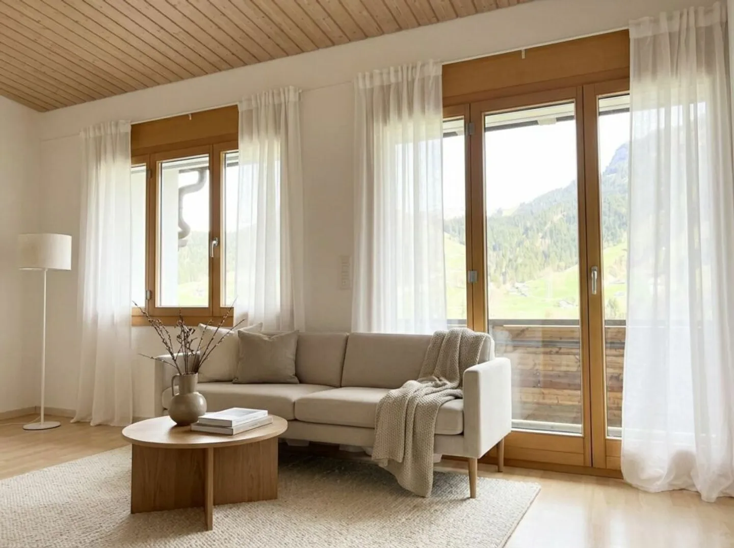 Geräumige Wohnung mit Bergsicht - Foto 4 von 9