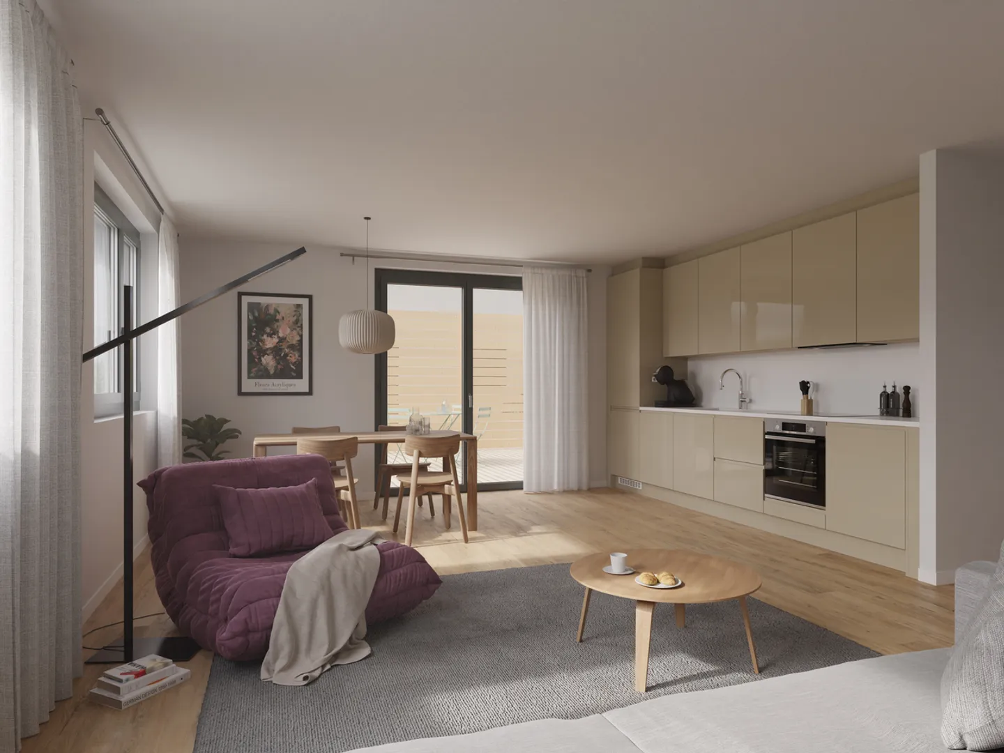Appartement neuf 4,5 pièces - Photo 3 sur 4
