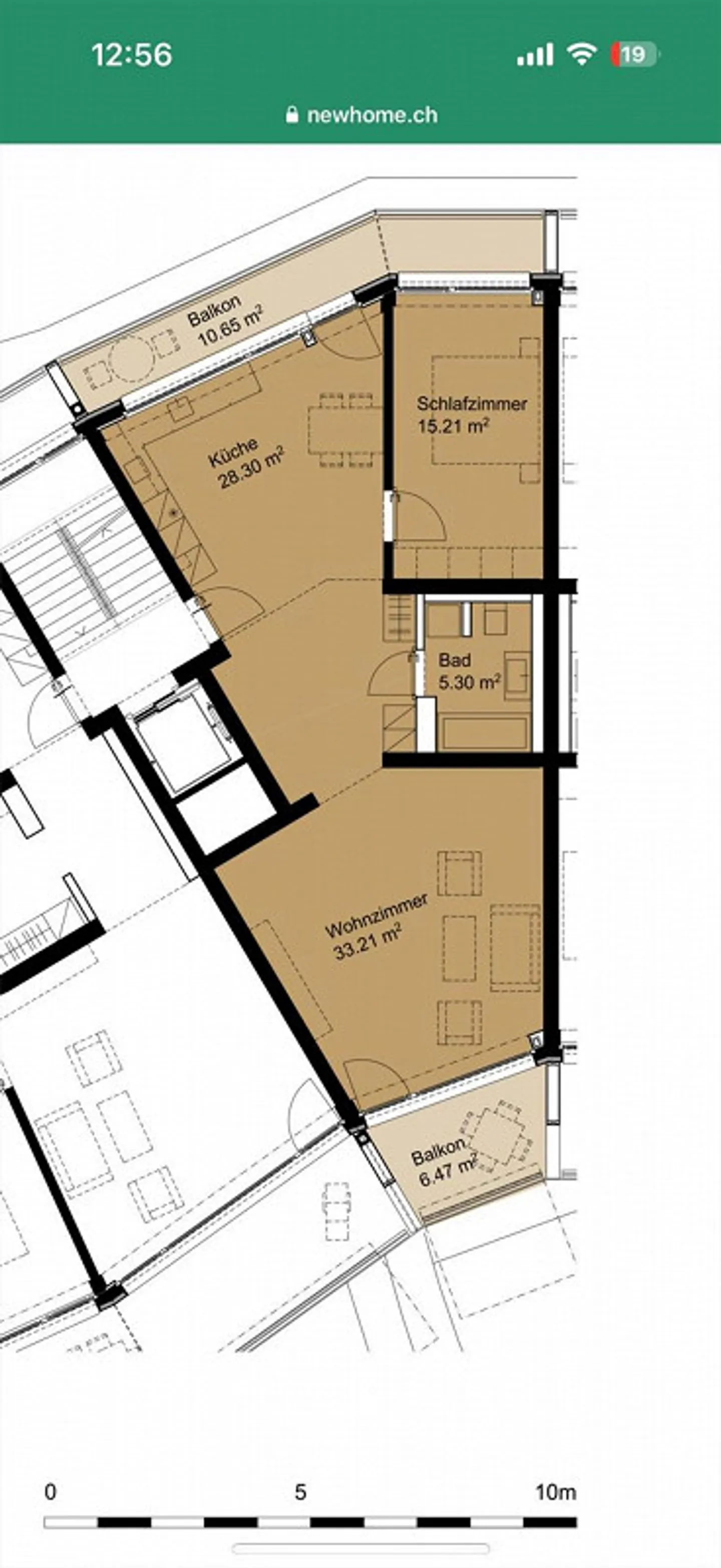 Grosse 2.5 Zimmer Wohnung - Foto 8 von 8