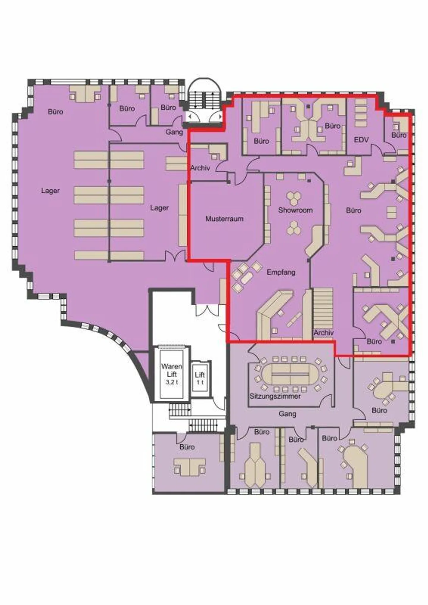 Vielseitige Bürofläche in Zürich - Foto 7 von 8