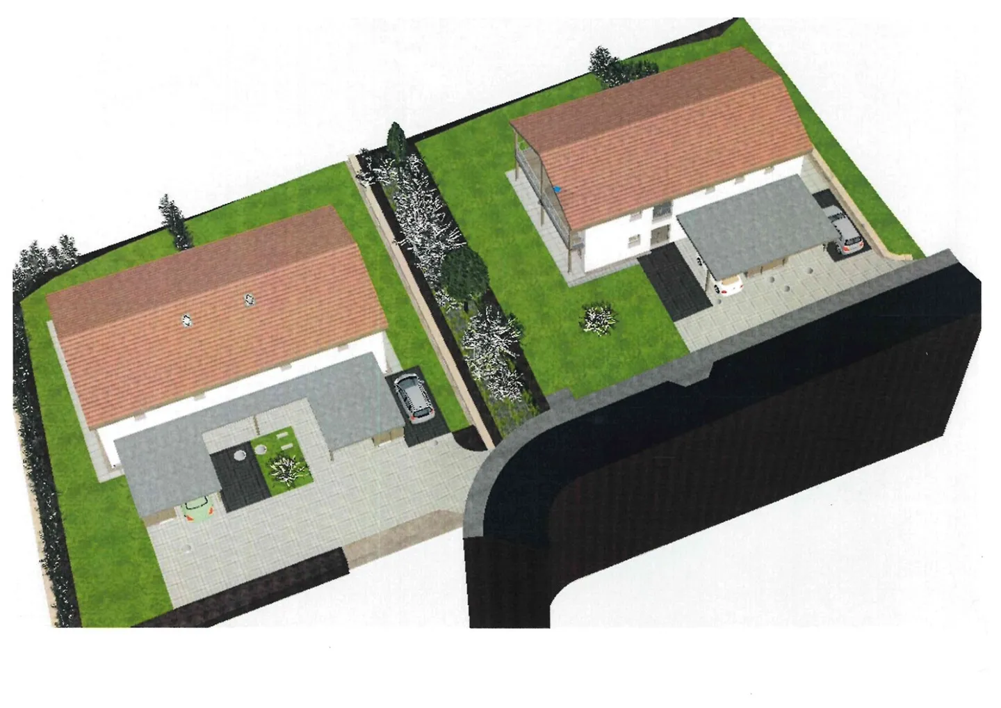 Casa a schiera con vista mozzafiato sulla valle - Foto 2 di 7
