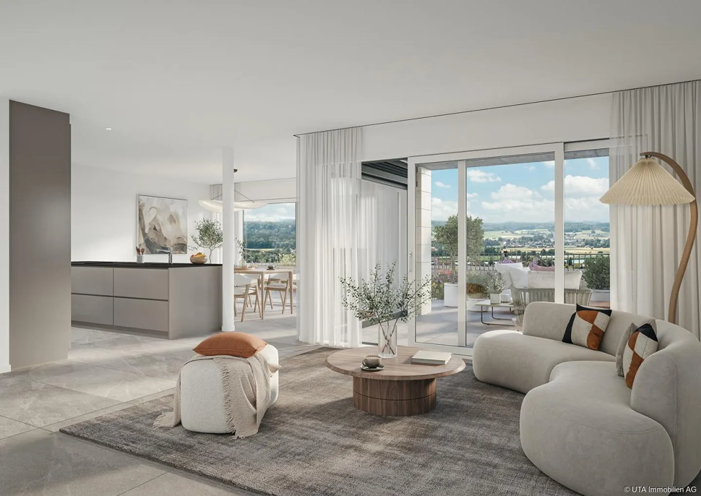 Exklusive Terrassenwohnung mit Aussicht - Foto 1 von 5