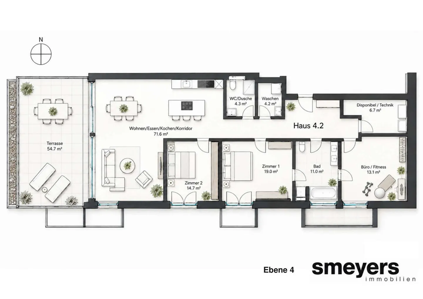 A Home to Feel Good: 4.5-Room Apartment with Generous Terrace - Photo 11 of 13