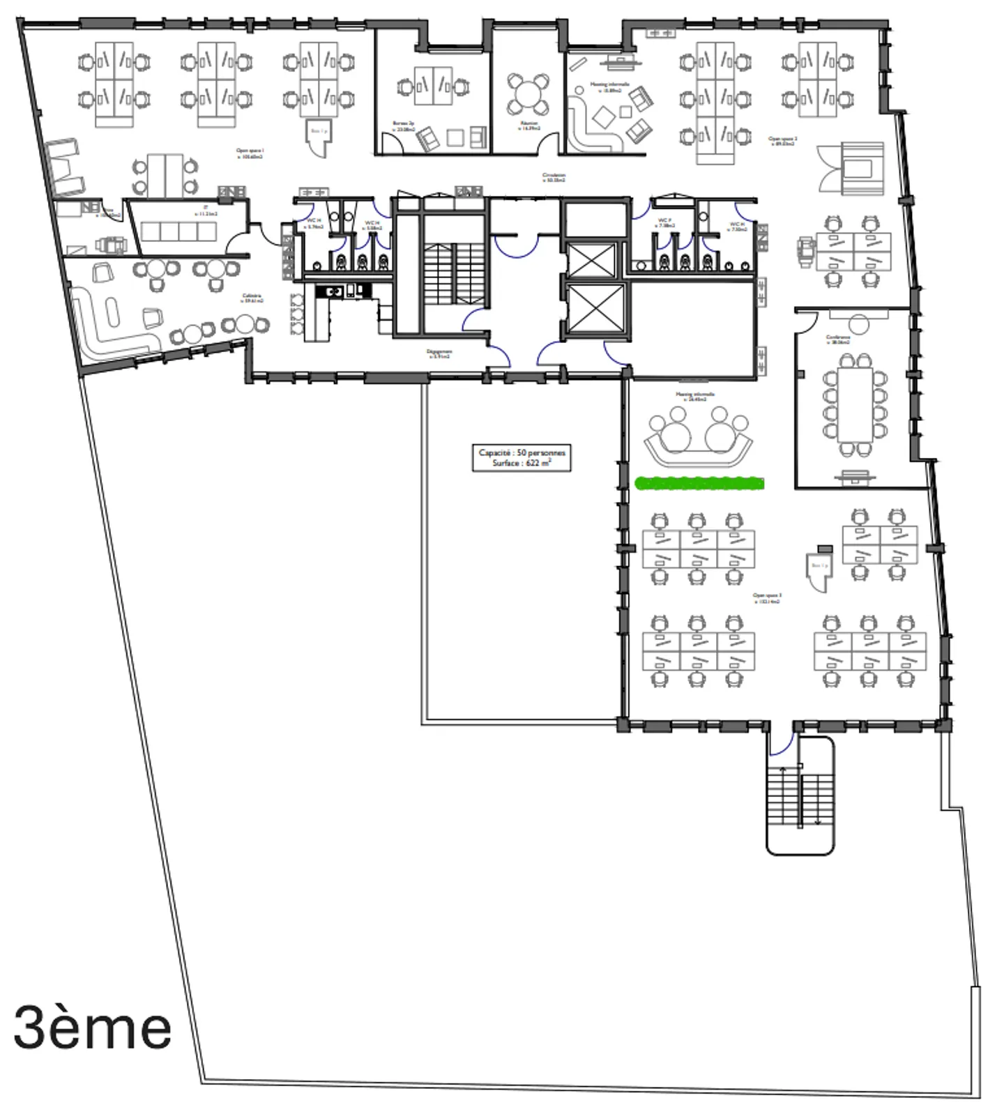 Surfaces de bureaux à louer secteur Acacias à Genève - Photo 12 sur 12