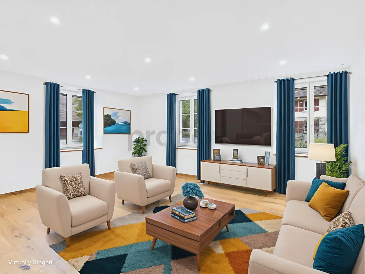 Attraktive 3.5-Zimmer-Wohnung mit Balkon in Zweidlen - Foto 1 von 12