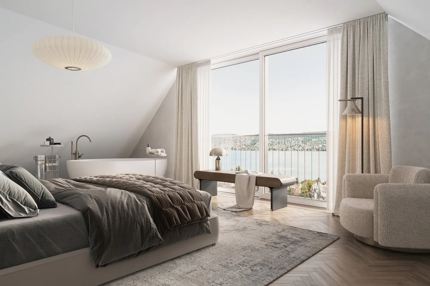 Unique Penthouse Duplex with Spectacular Lake View - Photo 3 of 6