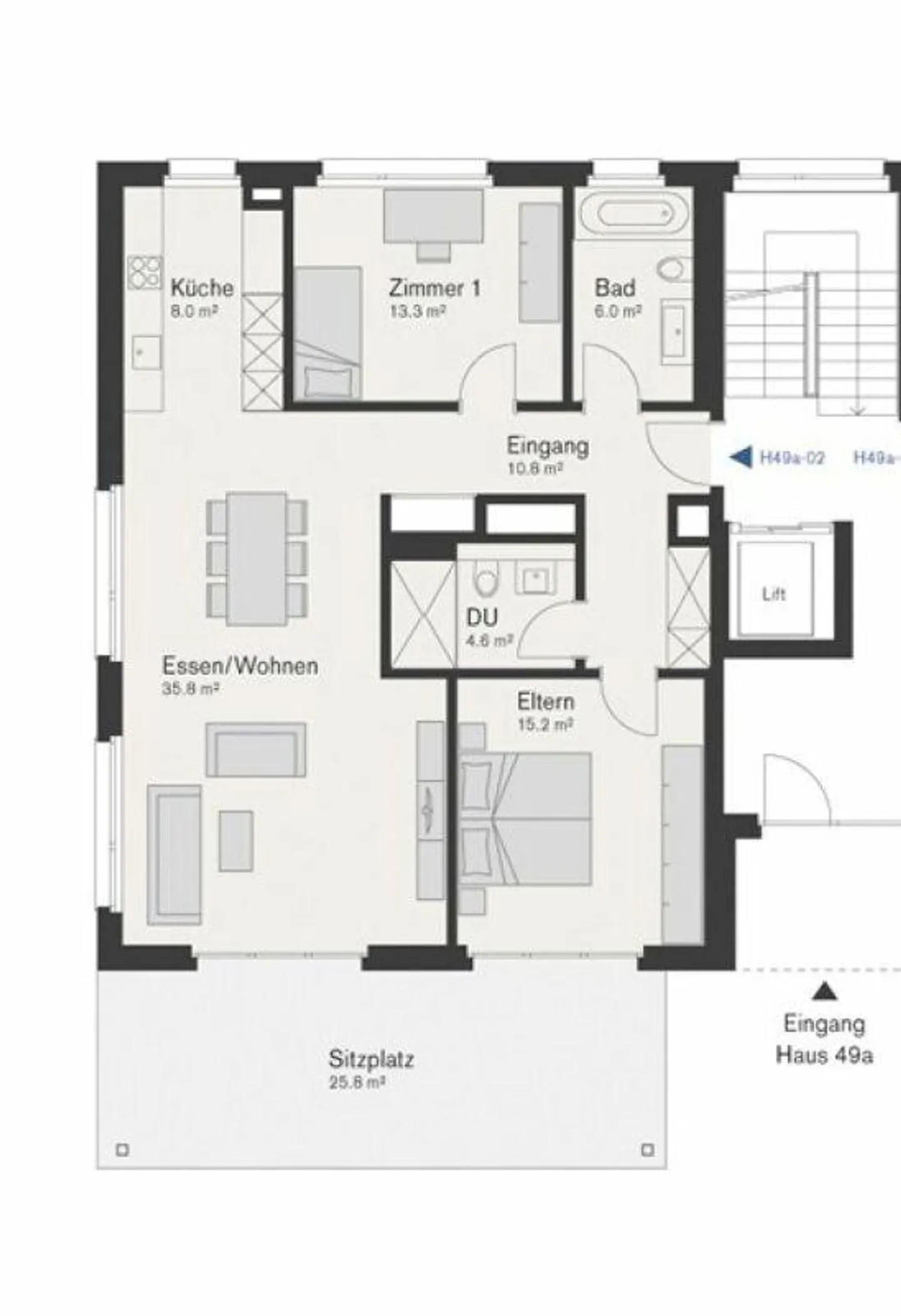 Vivere a contatto con la natura, vivere modernamente - Appartamento di 3,5 stanze con terrazza - Foto 10 di 11