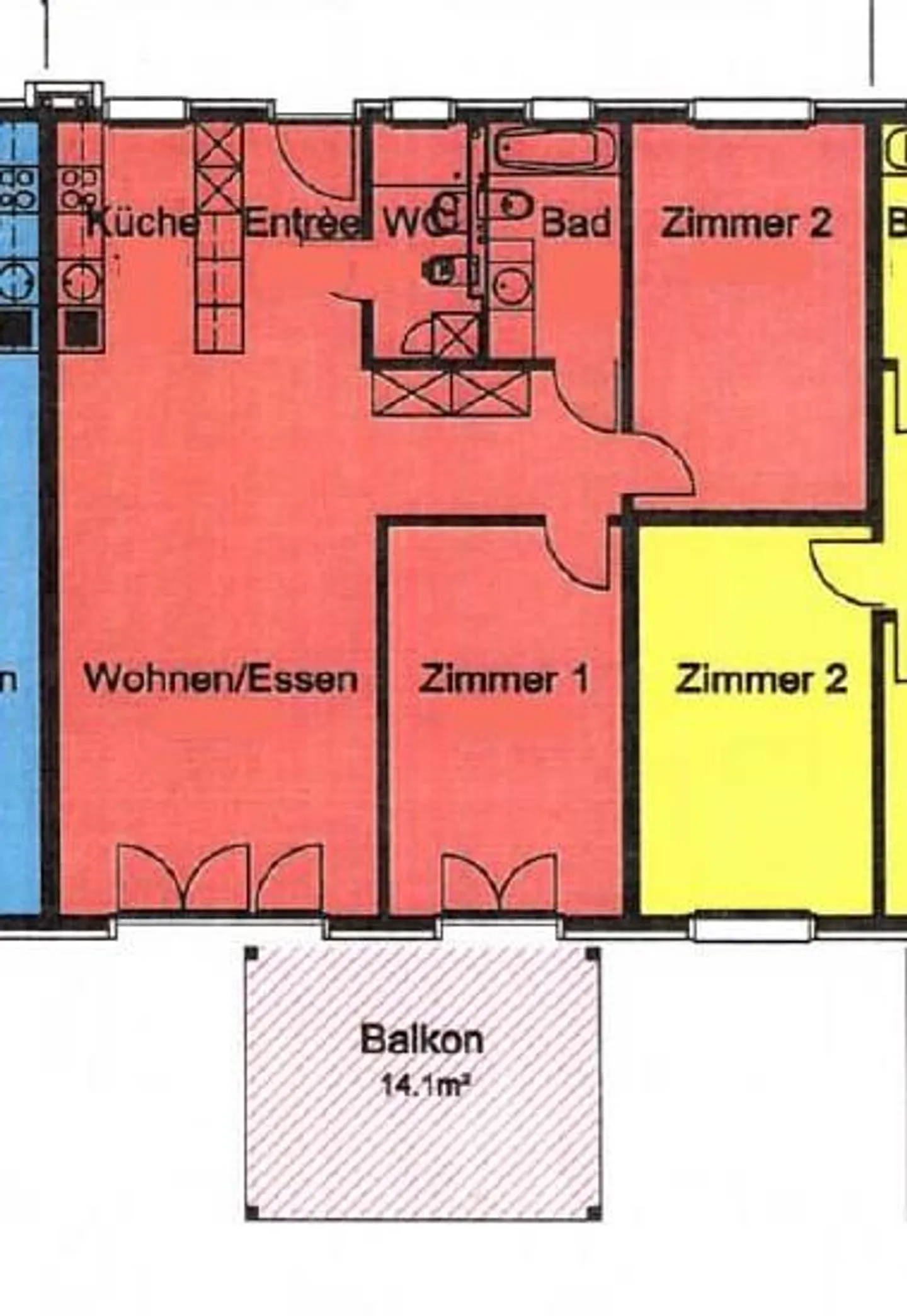 Bright 3.5-room apartment with beautiful sunsets - Photo 18 of 18