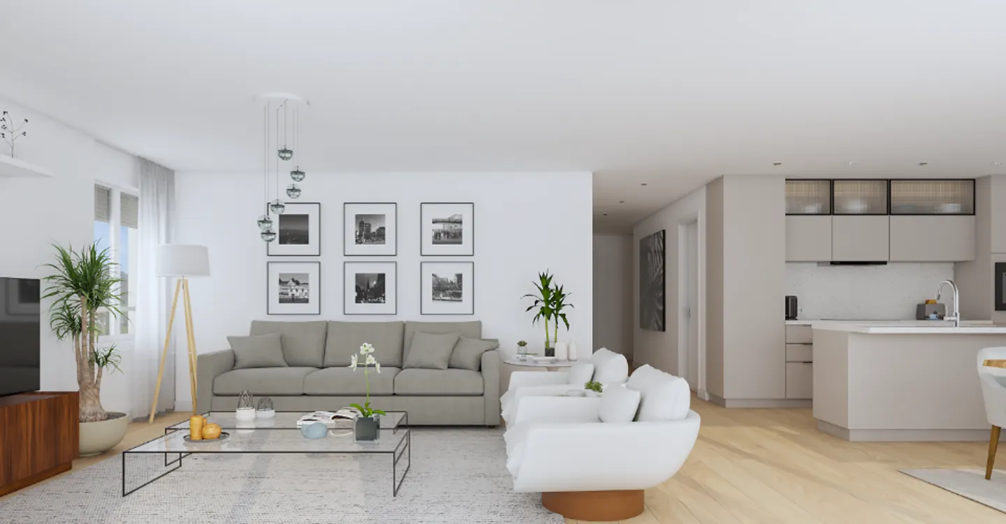 Neue Promotion 2,5 Zimmer - Wohnung mit Terrasse und Garten, Belfaux - Foto 4 von 11